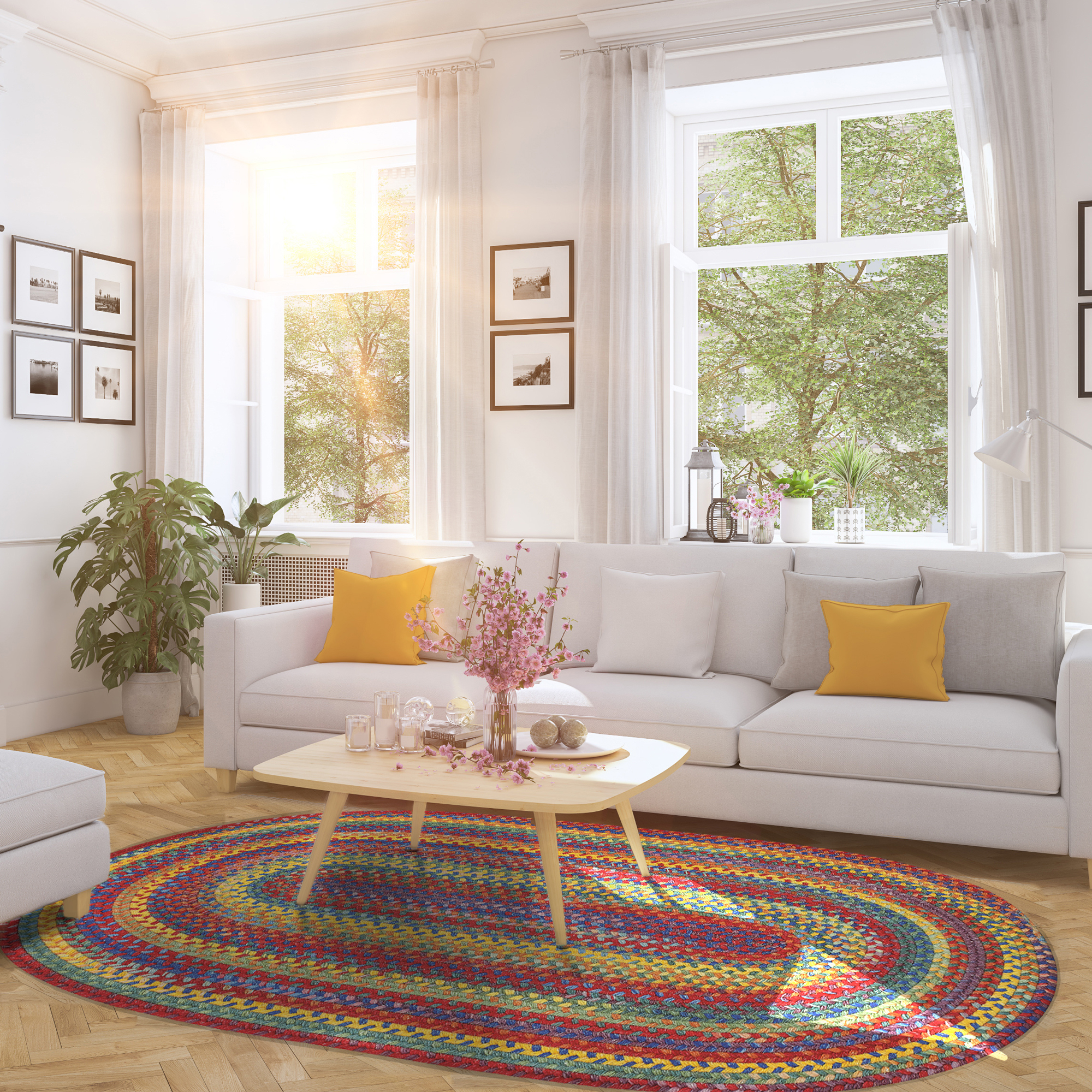 Capel Rugs Braided Area Rug - Handmade, Durable, Classic Design - Made in USA - Picture 54 of 114