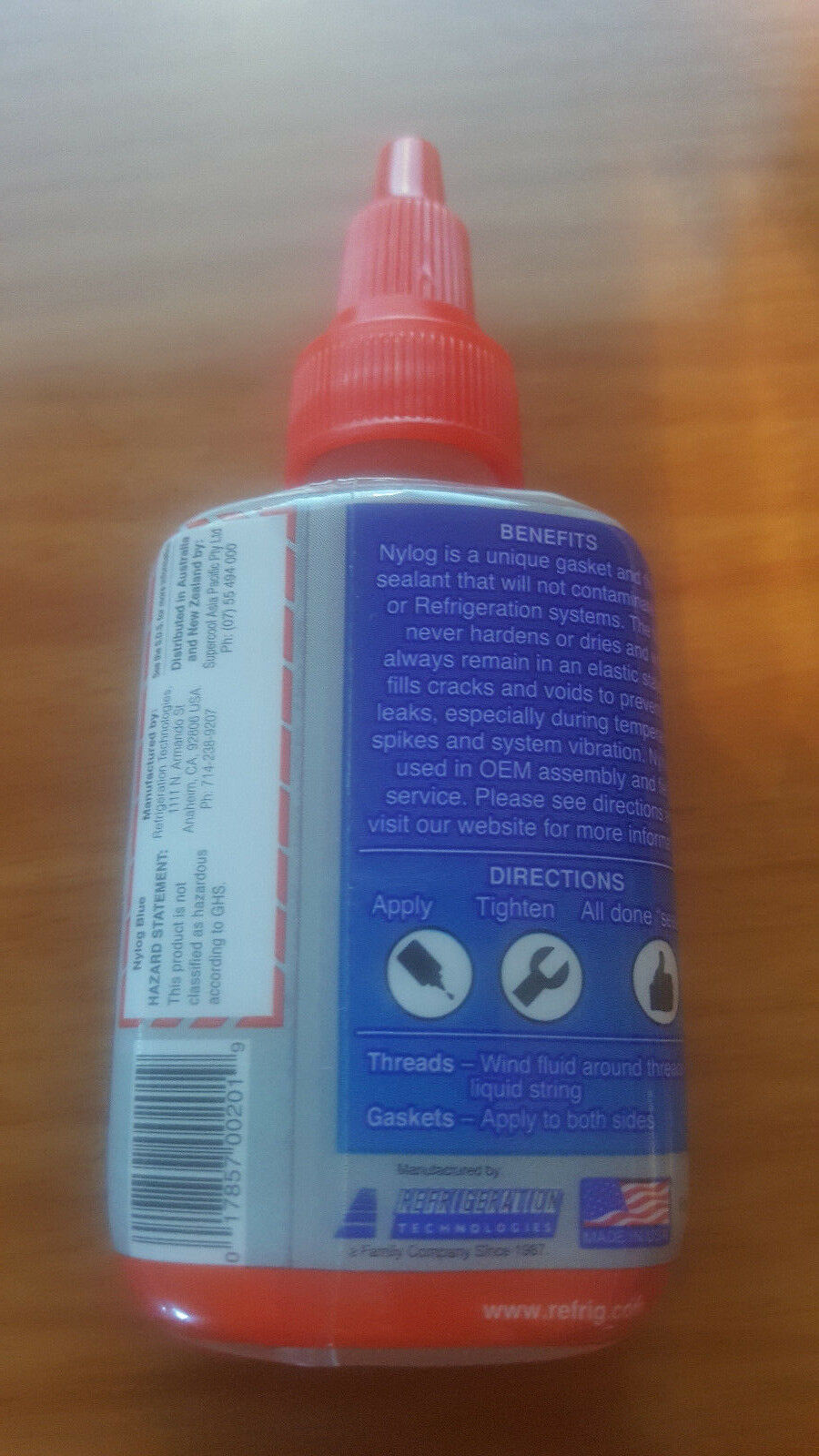 RT201B Refrigeration Technologies Nylog Gasket Thread Sealant Blue