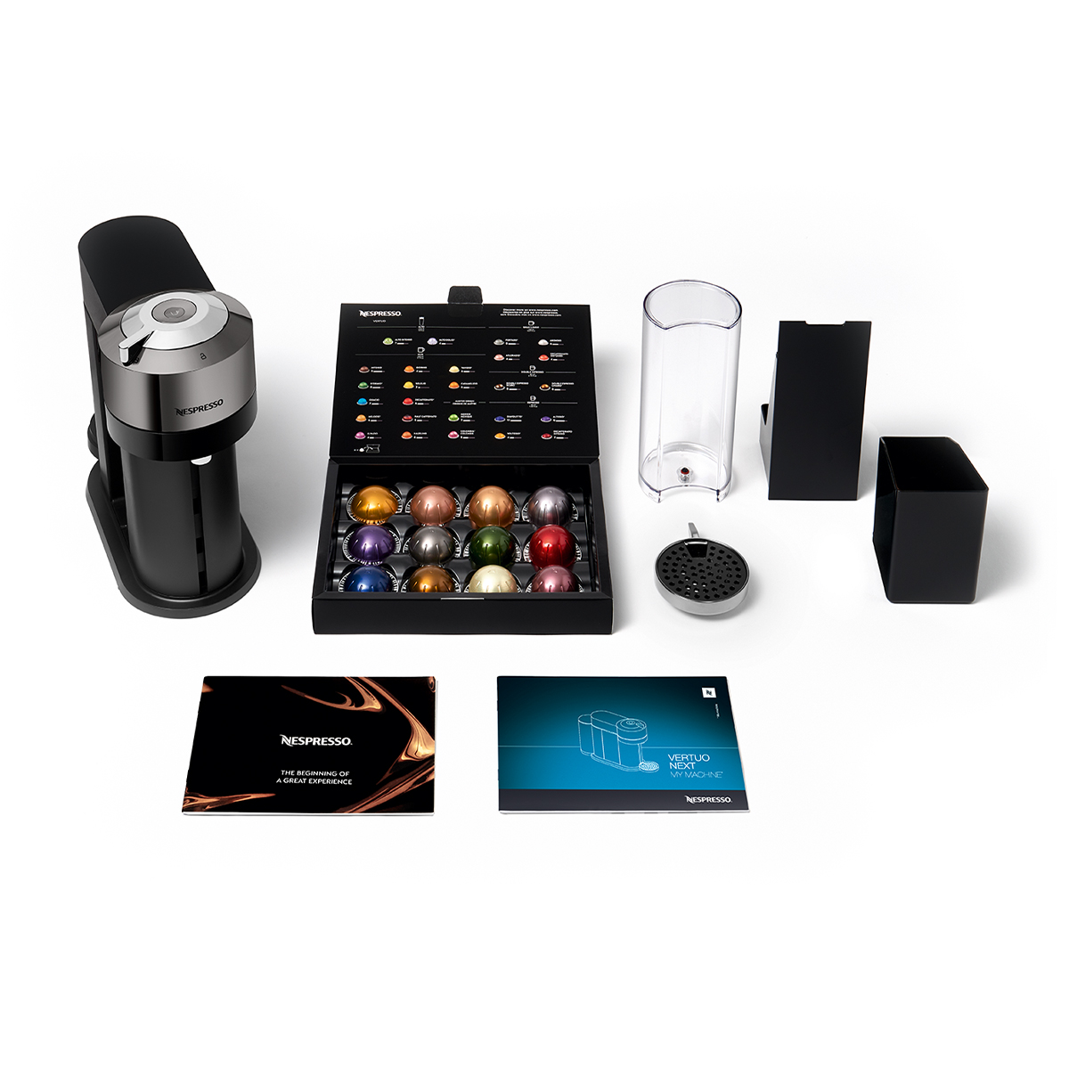 NEW! Nespresso Vertuo Next Deluxe Dark Chrome Coffee ...