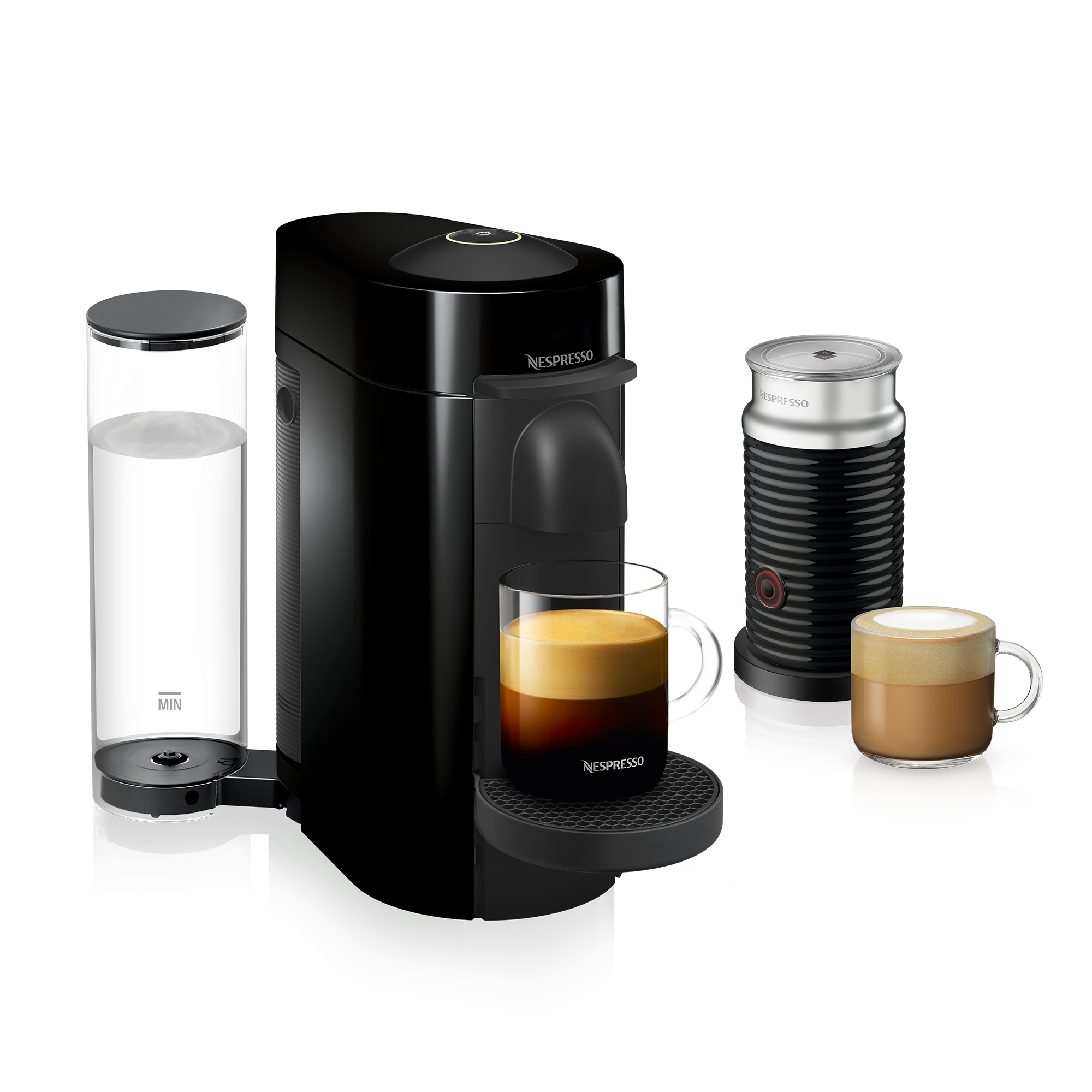 Nespresso Vertuo Plus Ink Black Coffee Machine Aeroccino3 Frother Ebay