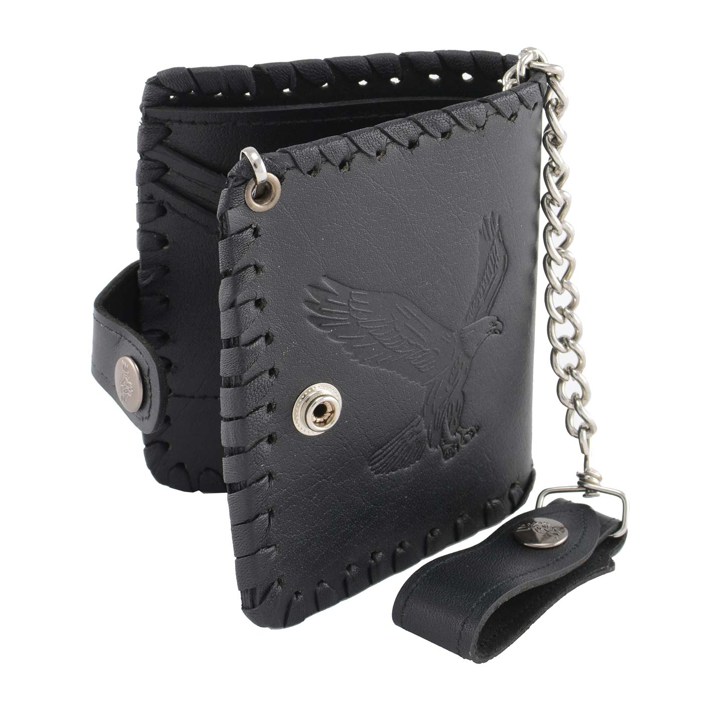 Milwaukee Leather Men's Genuine Leather Bi-Fold Biker Wallets w/ Anti-Theft - Imagen 47 de 234