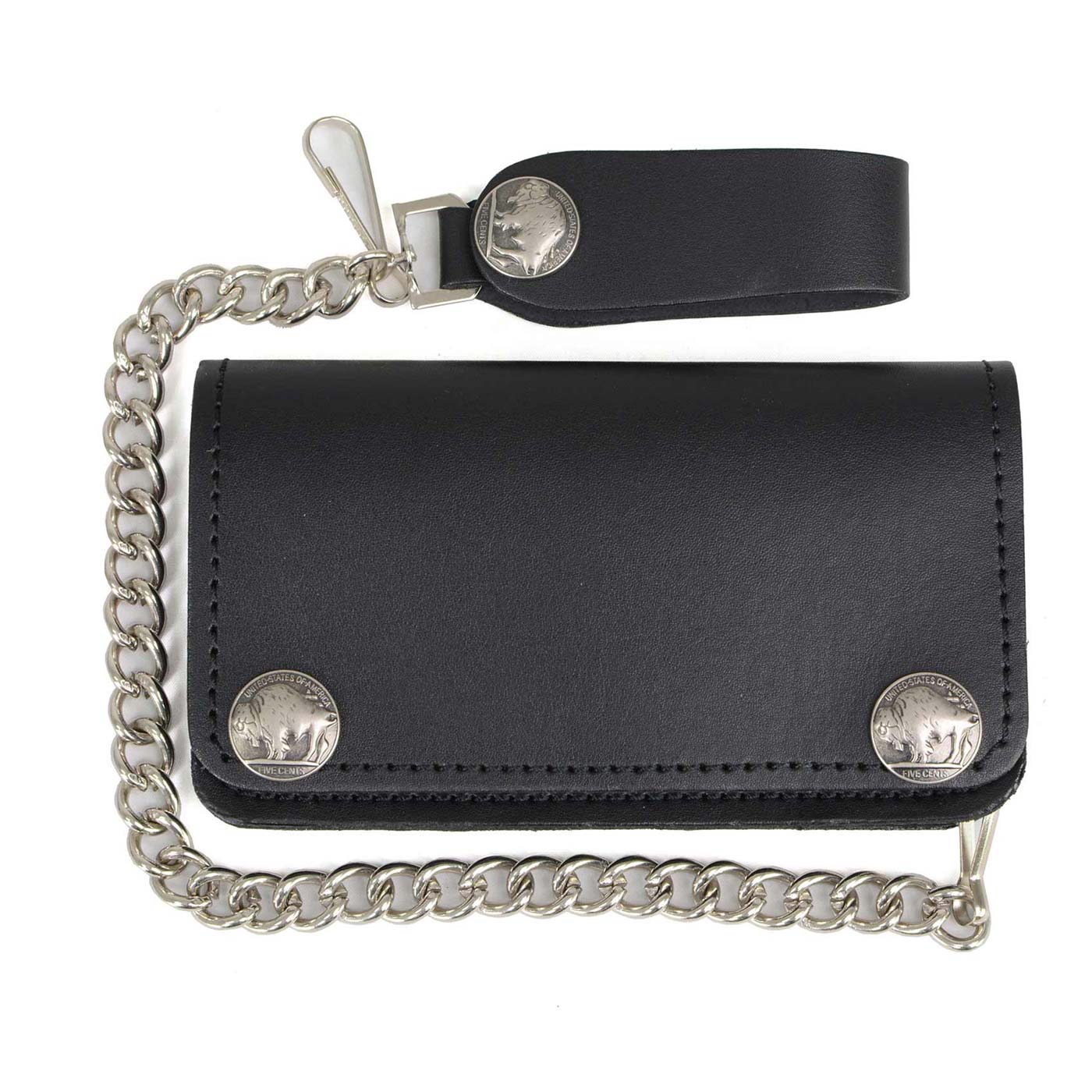 Milwaukee Leather Men's Genuine Leather Bi-Fold Biker Wallets w/ Anti-Theft - Imagen 27 de 234