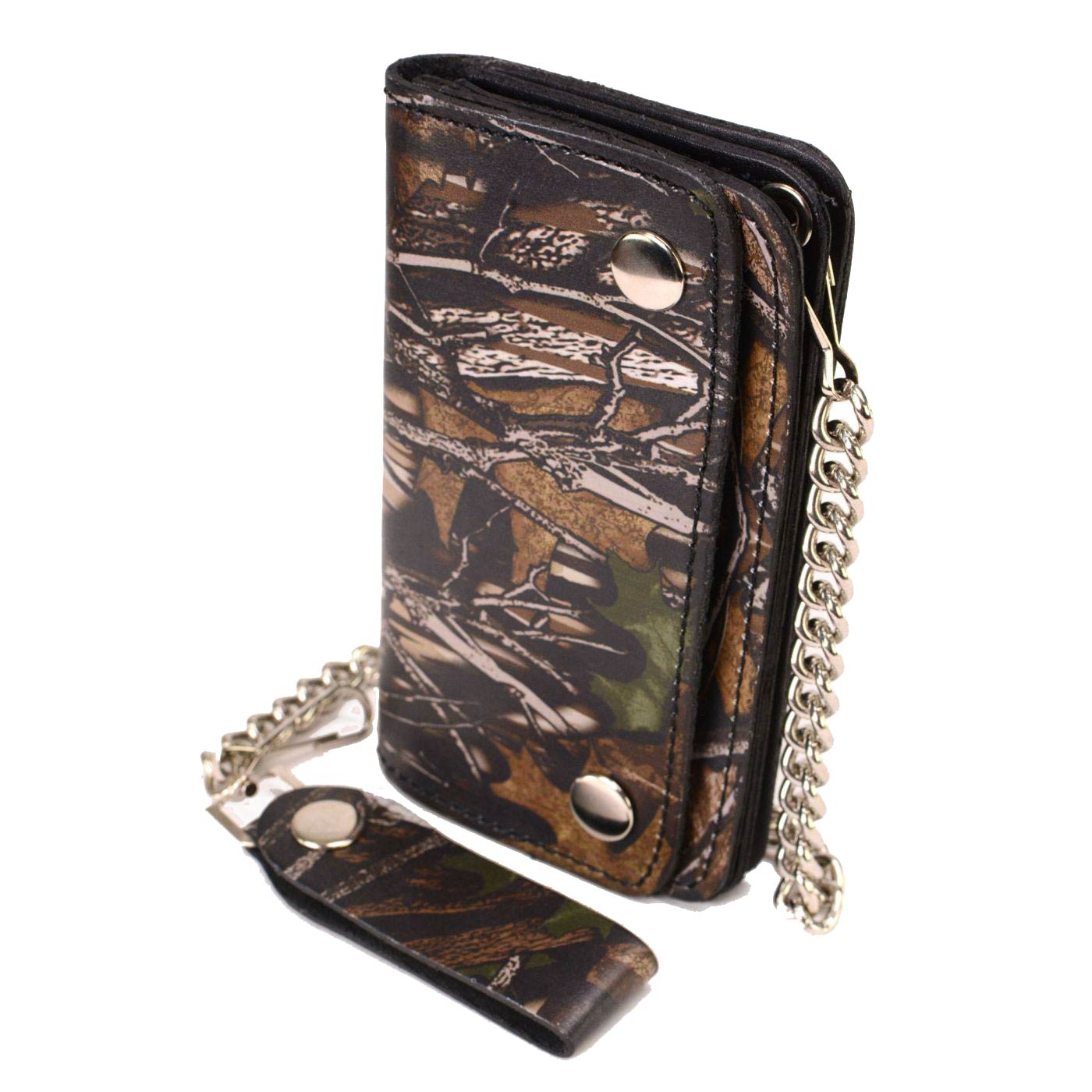 Milwaukee Leather Men's Genuine Leather Bi-Fold Biker Wallets w/ Anti-Theft - Imagen 37 de 234