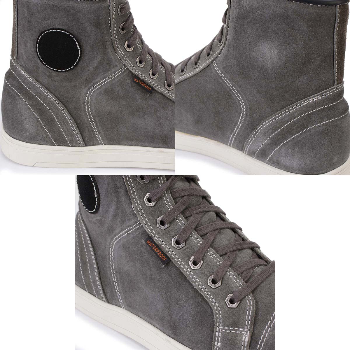 Zapatos informales para montar Milwaukee de cuero reforzados para motociclista callejero para hombre - Imagen 34 de 84