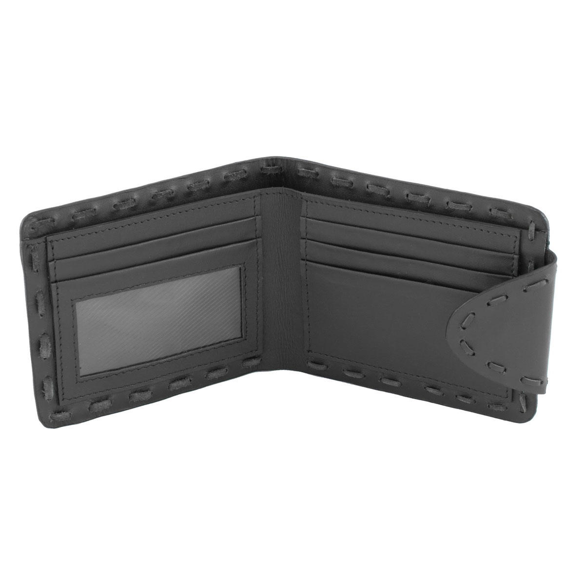 Milwaukee Leather Men's Genuine Leather Bi-Fold Biker Wallets w/ Anti-Theft - Imagen 50 de 234