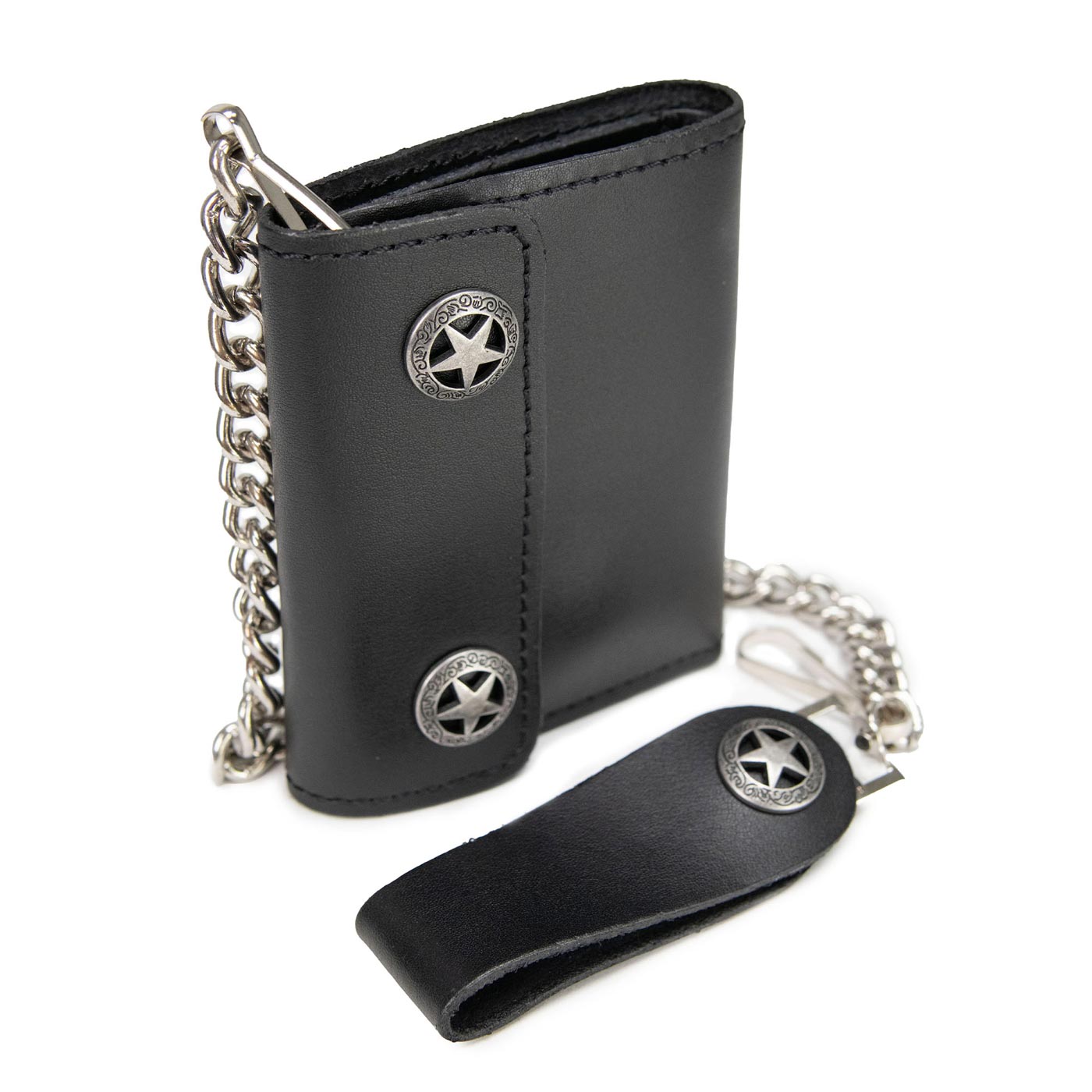 Milwaukee Leather Men's Genuine Leather Bi-Fold Biker Wallets w/ Anti-Theft - Imagen 82 de 234