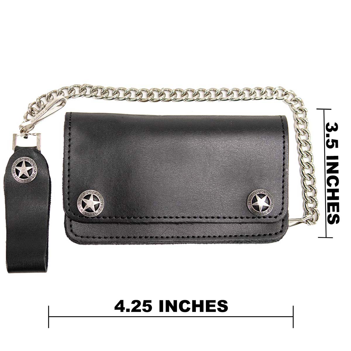 Milwaukee Leather Men's Genuine Leather Bi-Fold Biker Wallets w/ Anti-Theft - Imagen 87 de 234