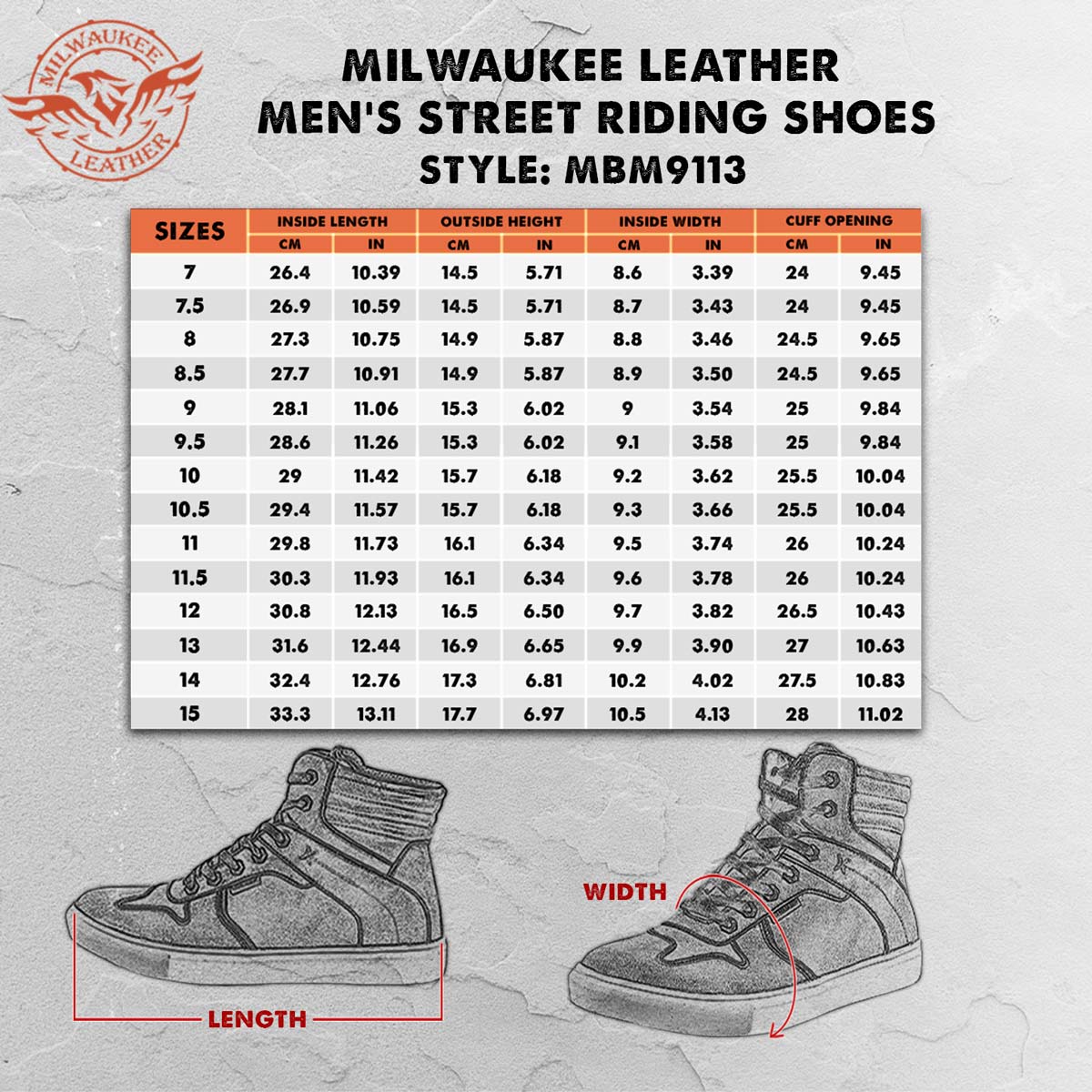 Zapatos informales para montar Milwaukee de cuero reforzados para motociclista callejero para hombre - Imagen 39 de 84