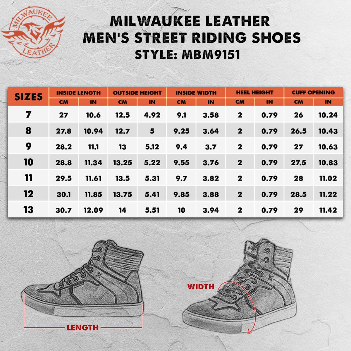 Zapatos informales para montar Milwaukee de cuero reforzados para motociclista callejero para hombre - Imagen 63 de 84