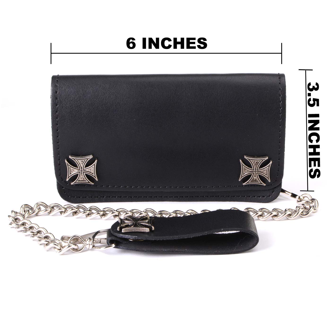 Milwaukee Leather Men's Genuine Leather Bi-Fold Biker Wallets w/ Anti-Theft - Imagen 91 de 234