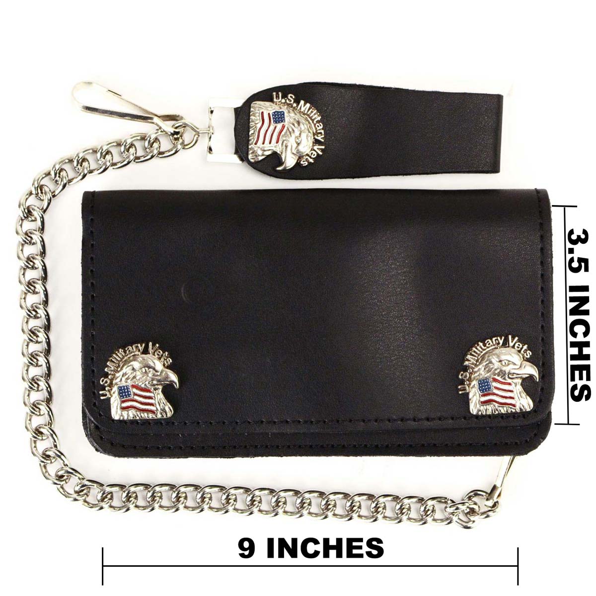 Milwaukee Leather Men's Genuine Leather Bi-Fold Biker Wallets w/ Anti-Theft - Imagen 228 de 234