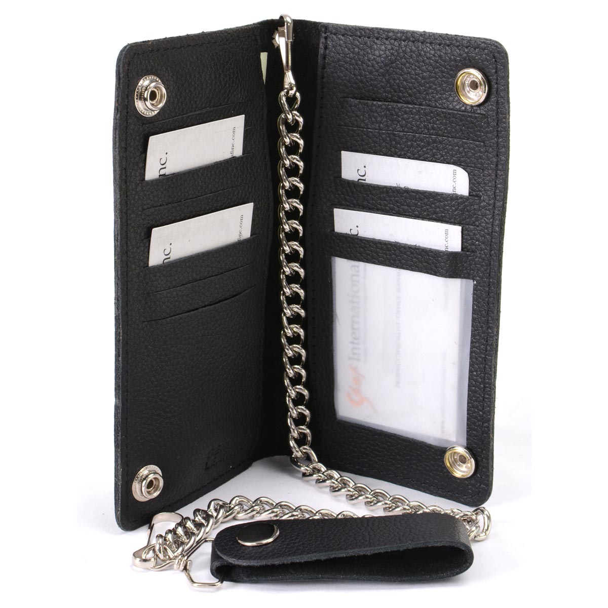 Milwaukee Leather Men's Genuine Leather Bi-Fold Biker Wallets w/ Anti-Theft - Imagen 122 de 234
