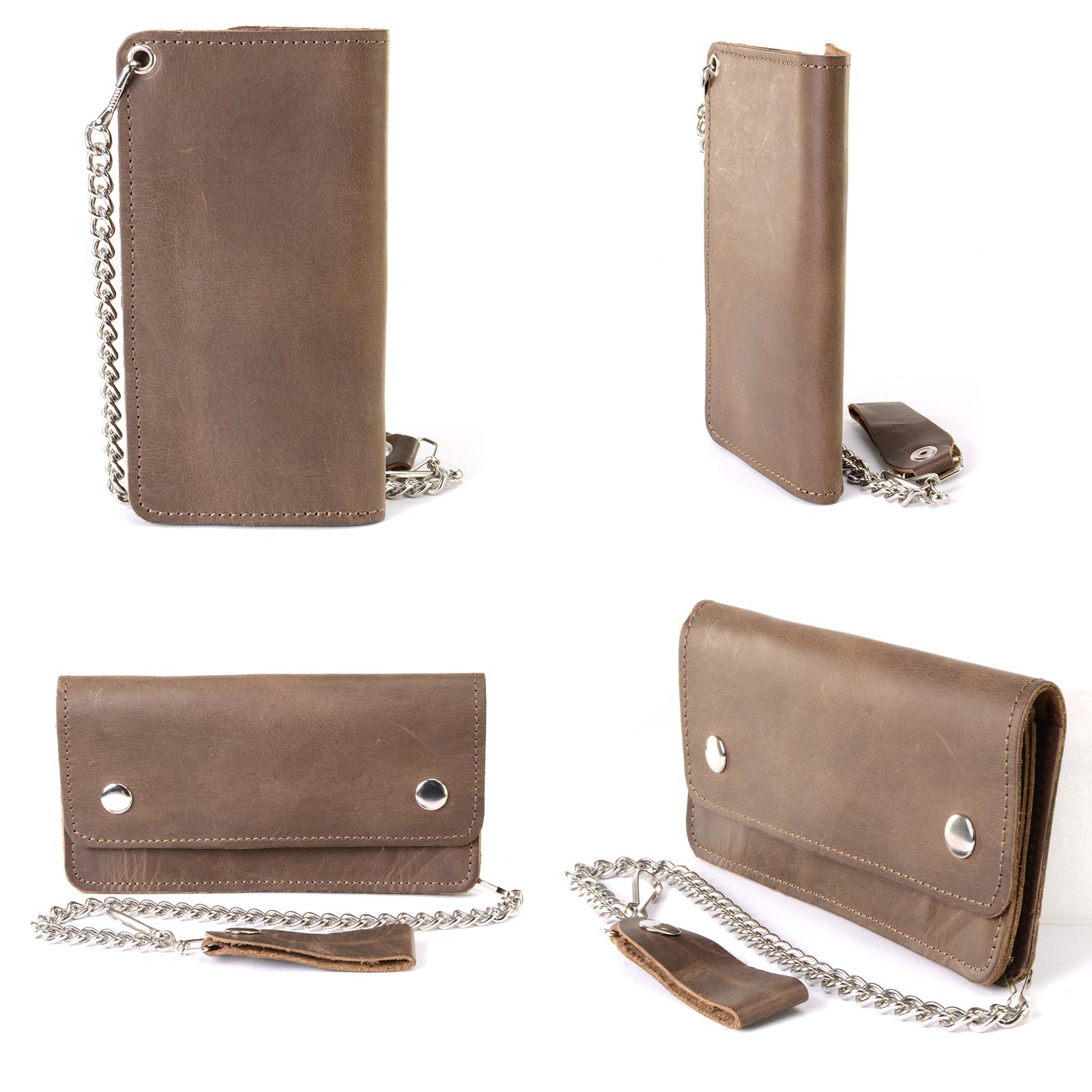 Milwaukee Leather Men's Genuine Leather Bi-Fold Biker Wallets w/ Anti-Theft - Imagen 137 de 234