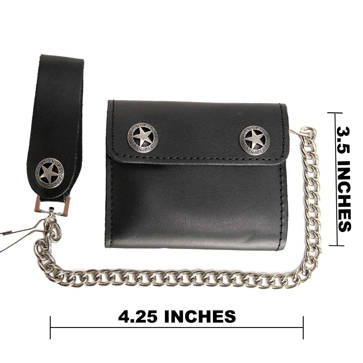 Milwaukee Leather Men's Genuine Leather Bi-Fold Biker Wallets w/ Anti-Theft - Imagen 83 de 234