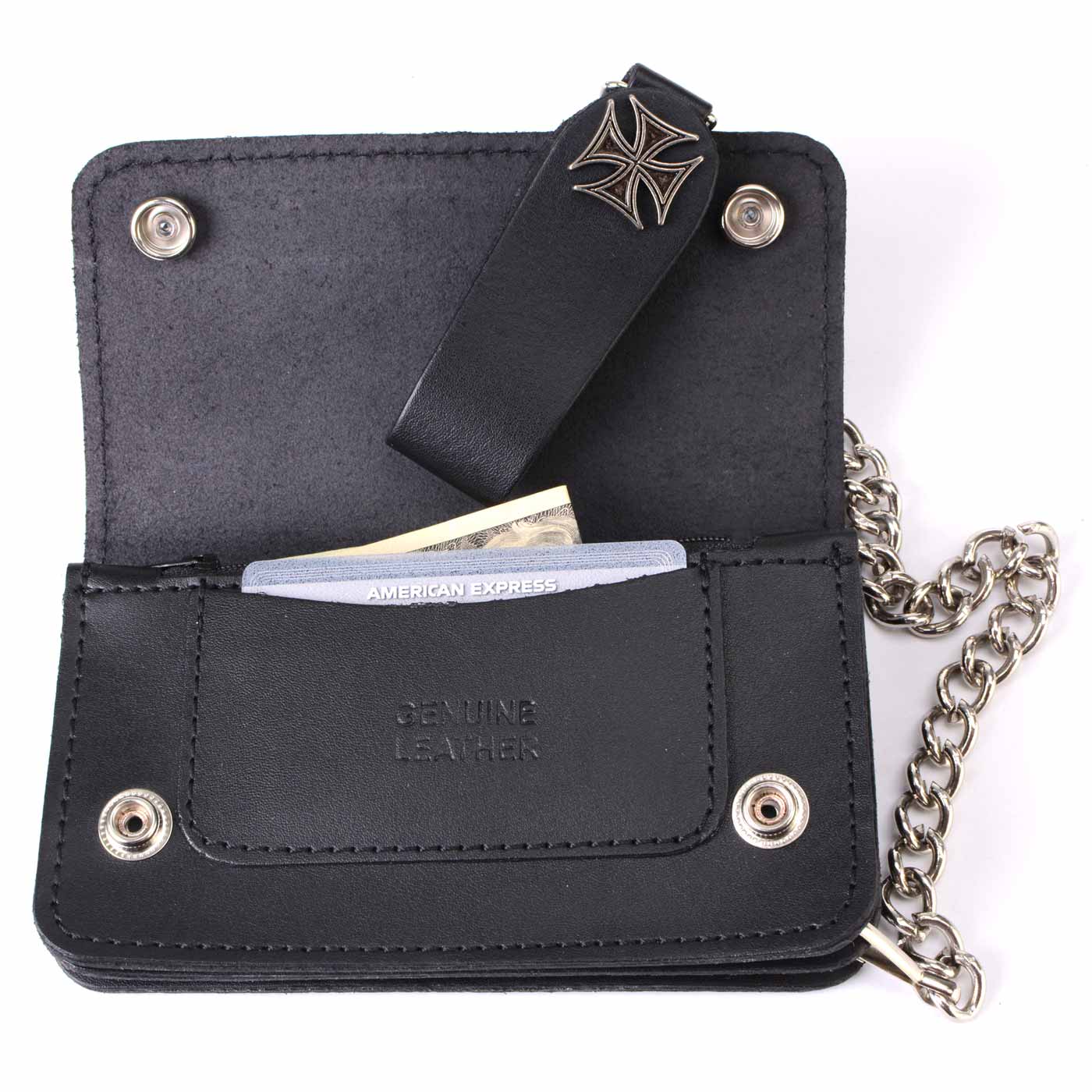 Milwaukee Leather Men's Genuine Leather Bi-Fold Biker Wallets w/ Anti-Theft - Imagen 92 de 234
