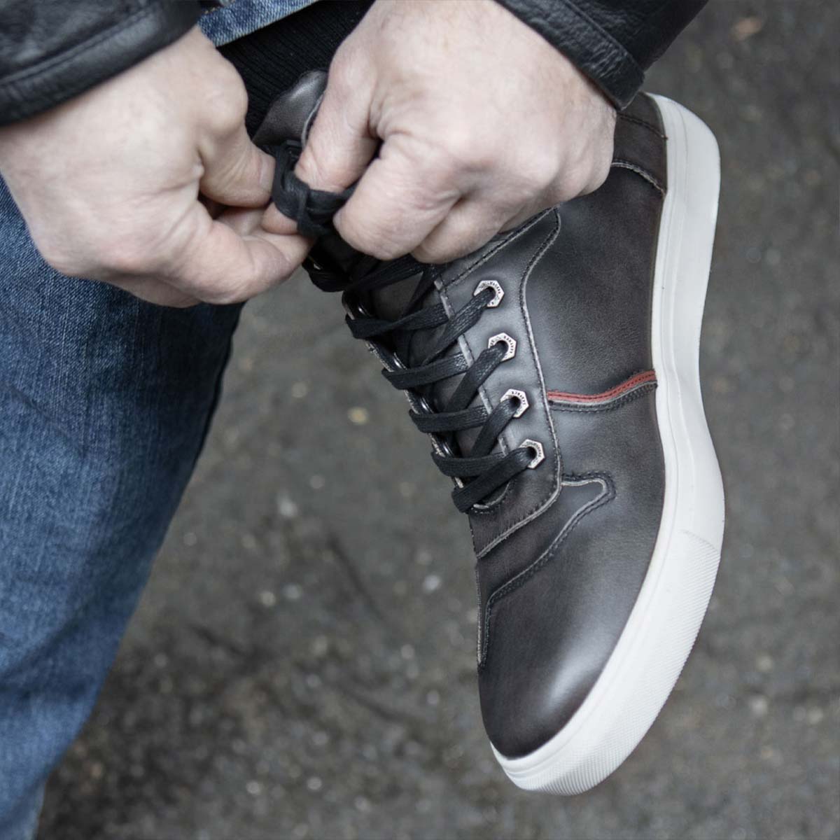 Zapatos informales para montar Milwaukee de cuero reforzados para motociclista callejero para hombre - Imagen 80 de 84