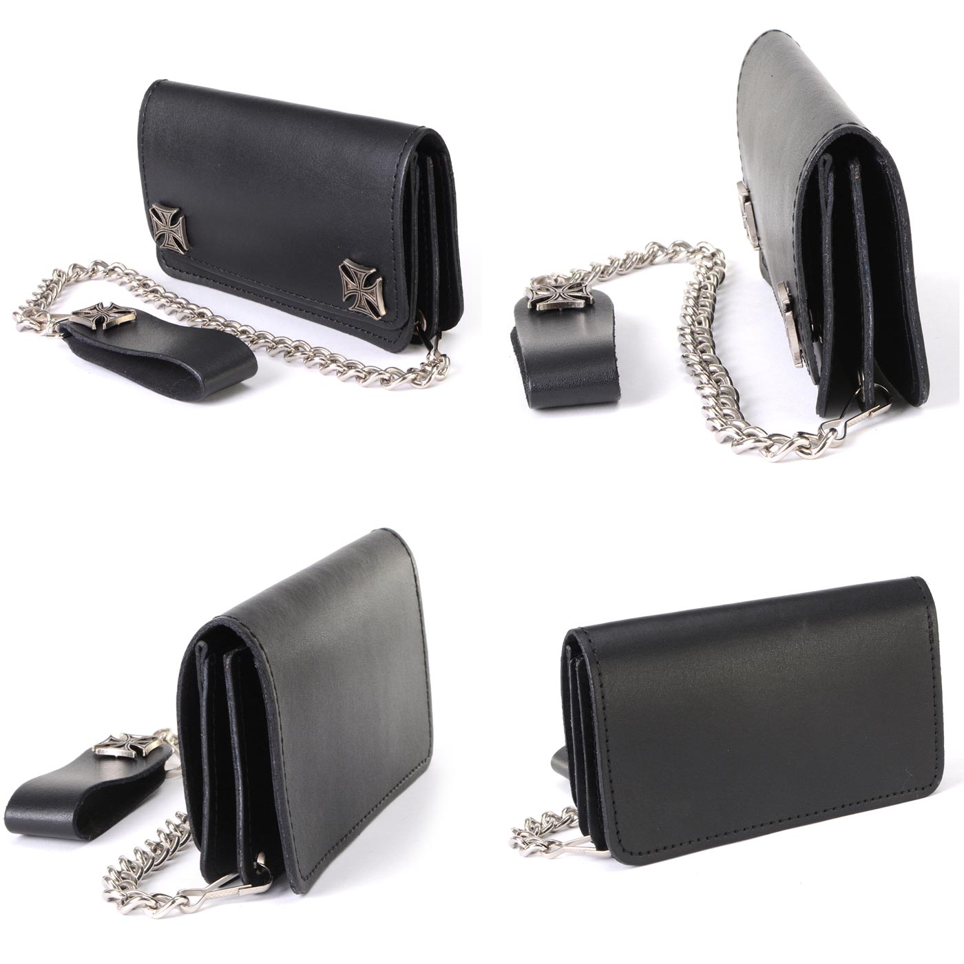 Milwaukee Leather Men's Genuine Leather Bi-Fold Biker Wallets w/ Anti-Theft - Imagen 94 de 234