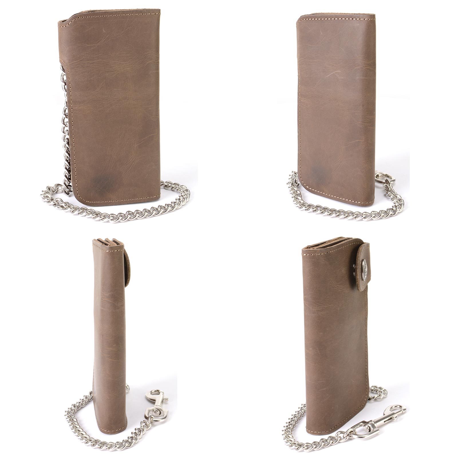 Milwaukee Leather Men's Genuine Leather Bi-Fold Biker Wallets w/ Anti-Theft - Imagen 112 de 234