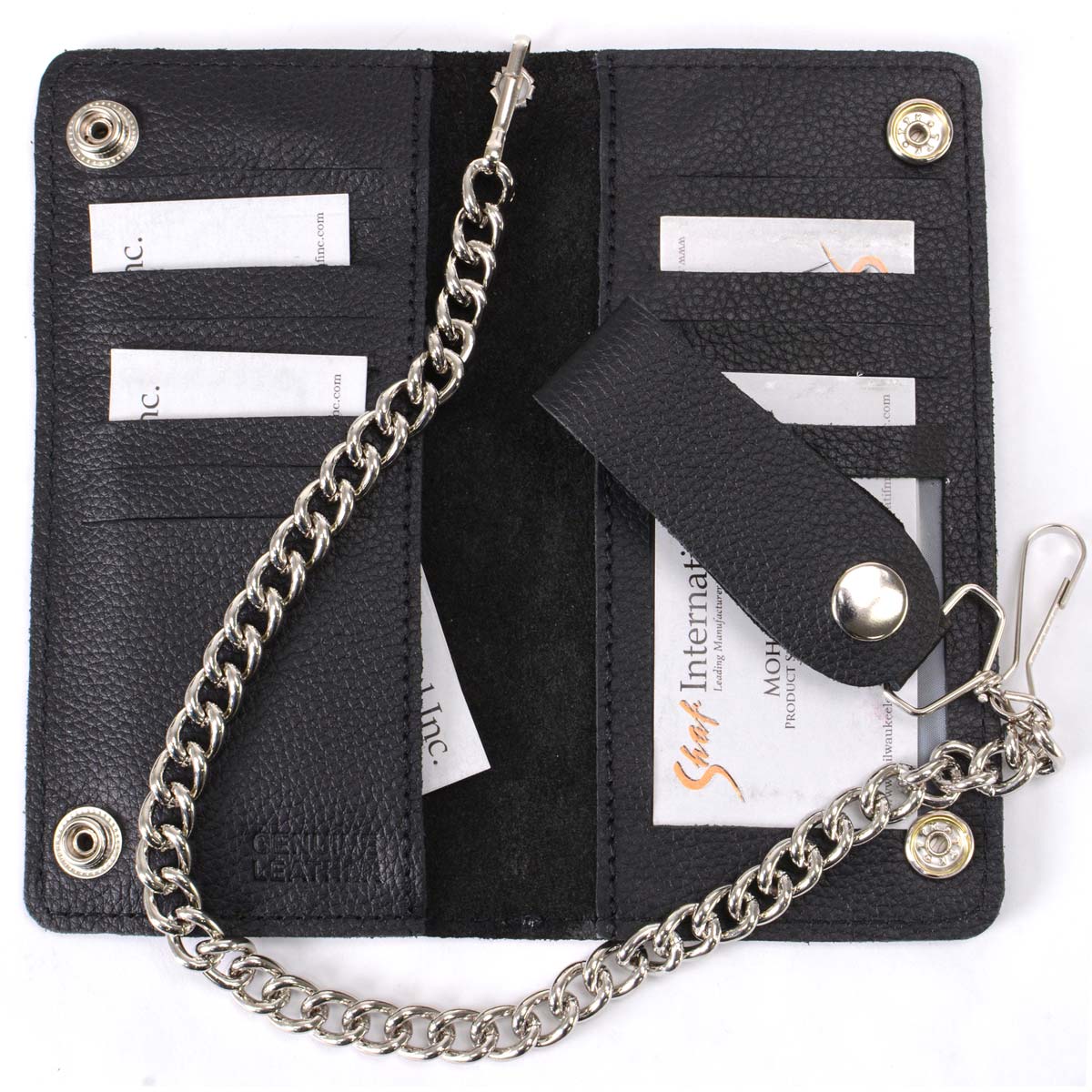 Milwaukee Leather Men's Genuine Leather Bi-Fold Biker Wallets w/ Anti-Theft - Imagen 123 de 234