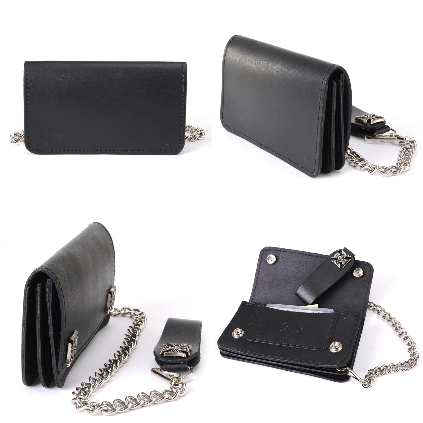 Milwaukee Leather Men's Genuine Leather Bi-Fold Biker Wallets w/ Anti-Theft - Imagen 95 de 234