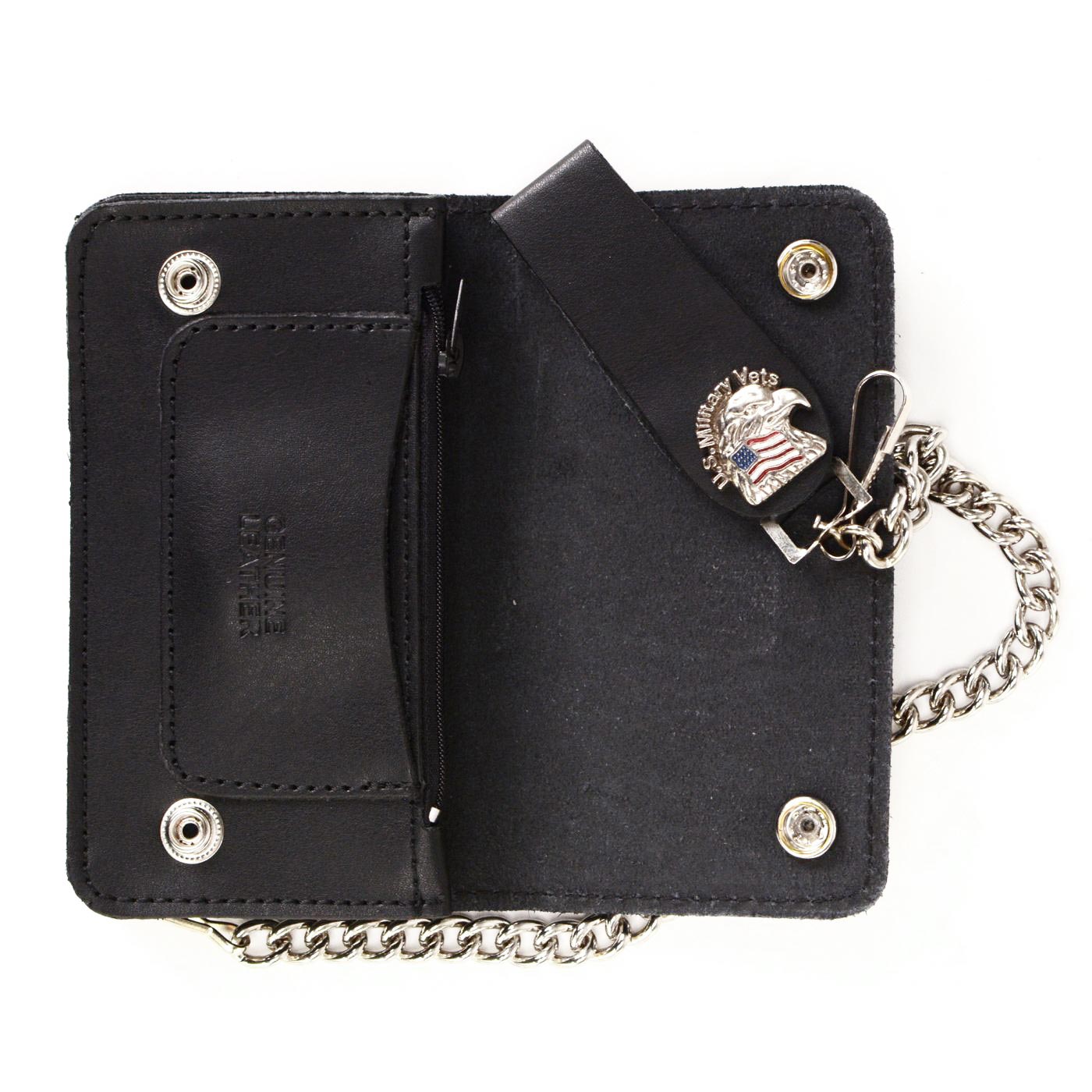 Milwaukee Leather Men's Genuine Leather Bi-Fold Biker Wallets w/ Anti-Theft - Imagen 230 de 234
