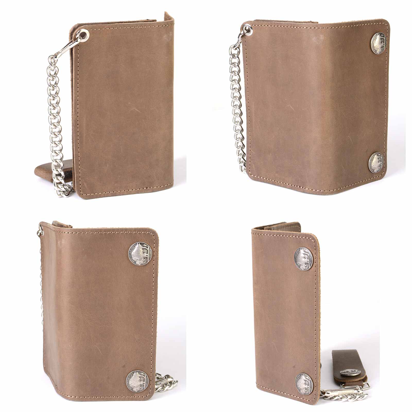 Milwaukee Leather Men's Genuine Leather Bi-Fold Biker Wallets w/ Anti-Theft - Imagen 25 de 234