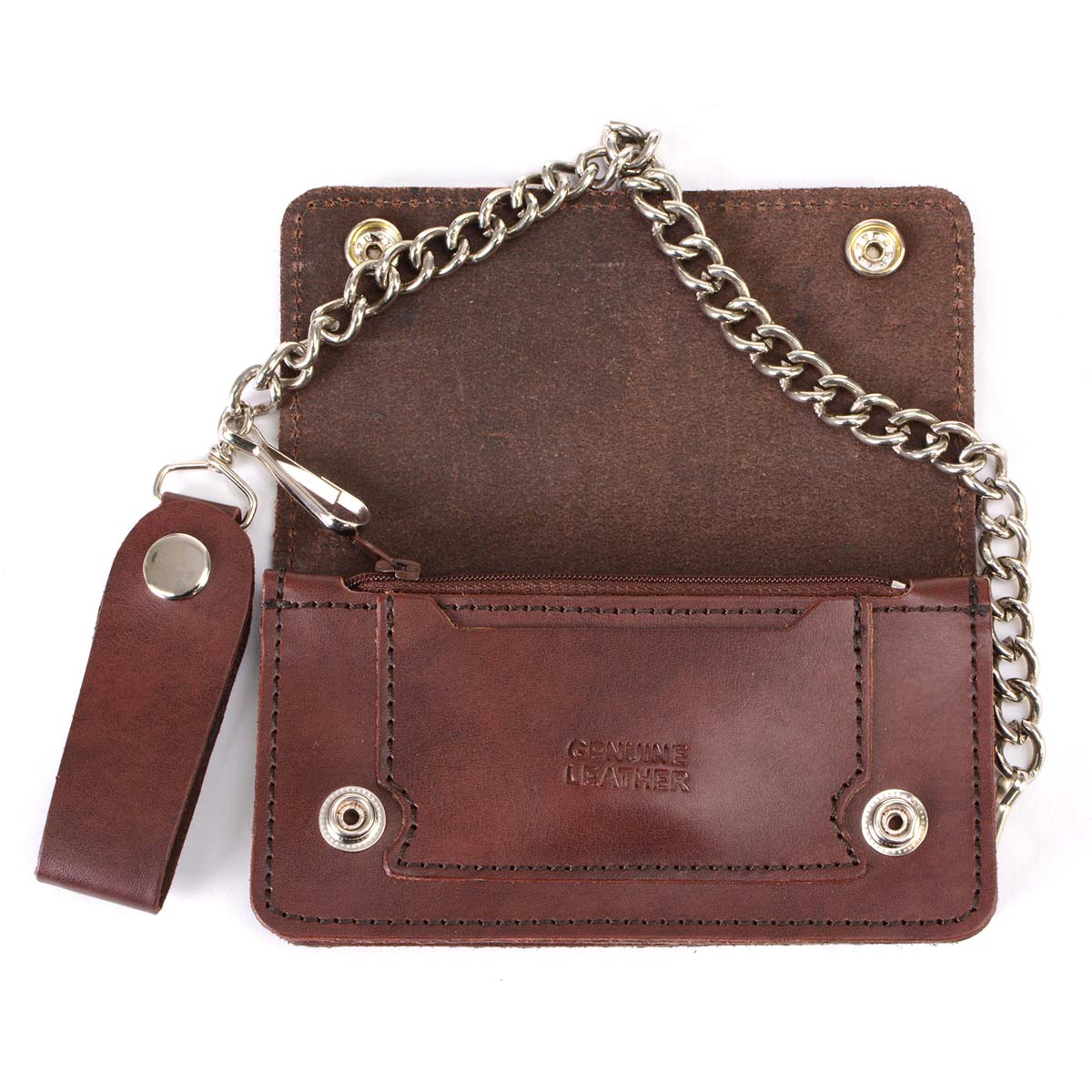 Milwaukee Leather Men's Genuine Leather Bi-Fold Biker Wallets w/ Anti-Theft - Imagen 130 de 234