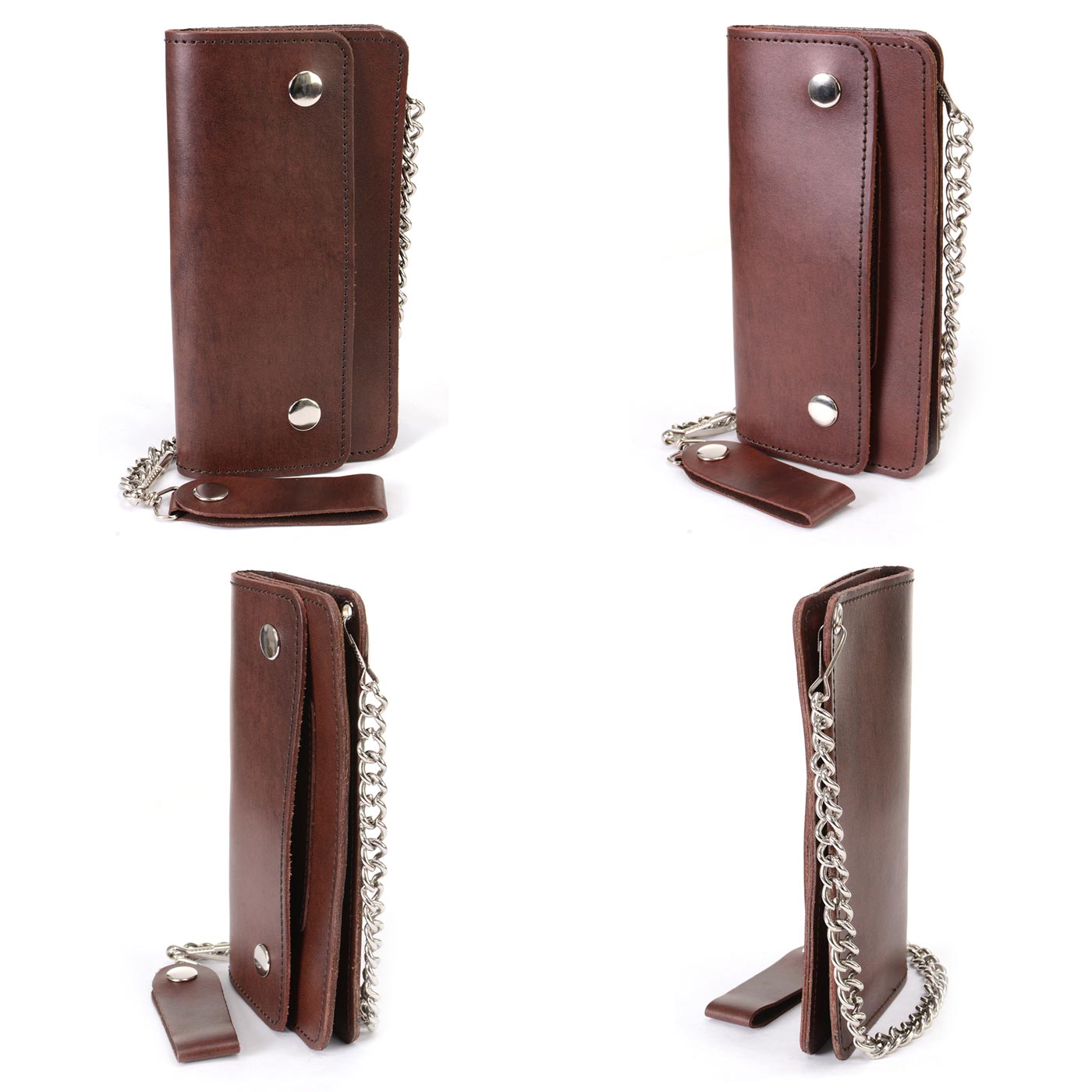 Milwaukee Leather Men's Genuine Leather Bi-Fold Biker Wallets w/ Anti-Theft - Imagen 56 de 234