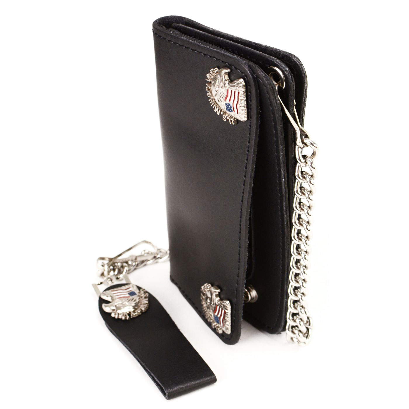 Milwaukee Leather Men's Genuine Leather Bi-Fold Biker Wallets w/ Anti-Theft - Imagen 231 de 234