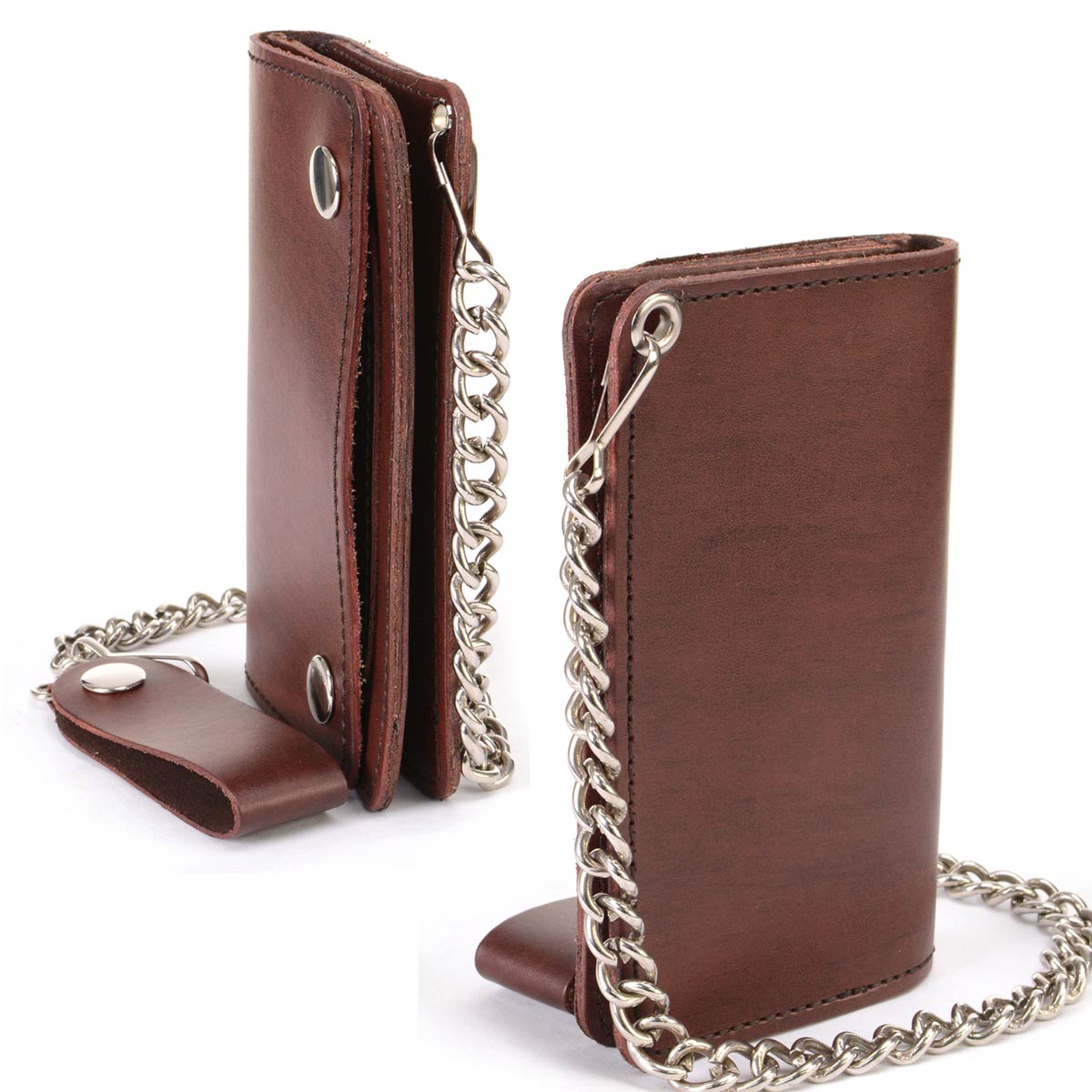 Milwaukee Leather Men's Genuine Leather Bi-Fold Biker Wallets w/ Anti-Theft - Imagen 131 de 234