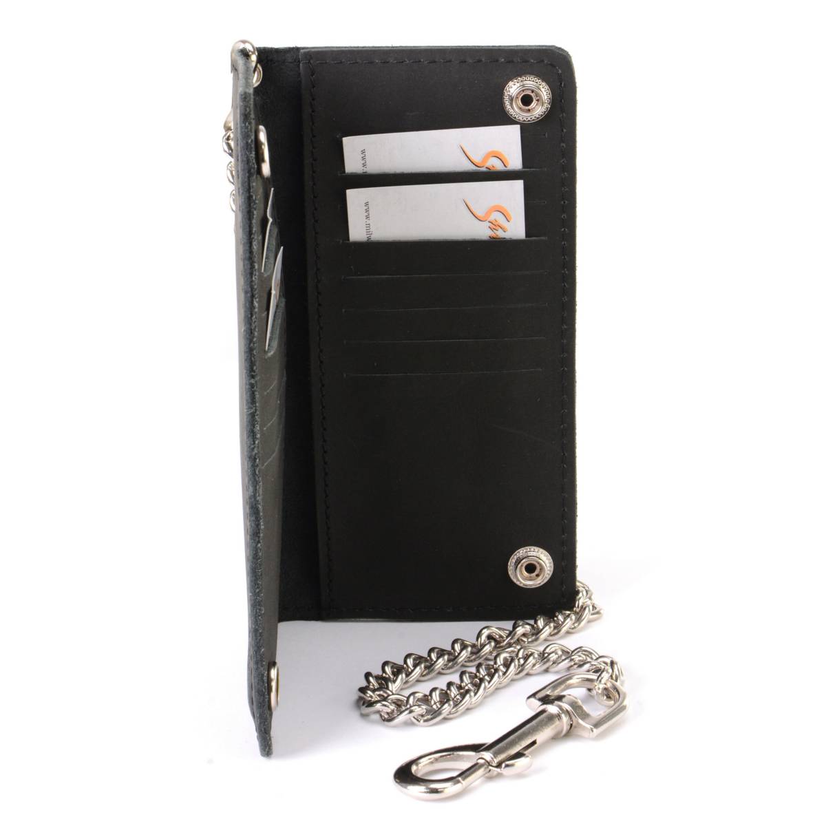 Milwaukee Leather Men's Genuine Leather Bi-Fold Biker Wallets w/ Anti-Theft - Imagen 168 de 234