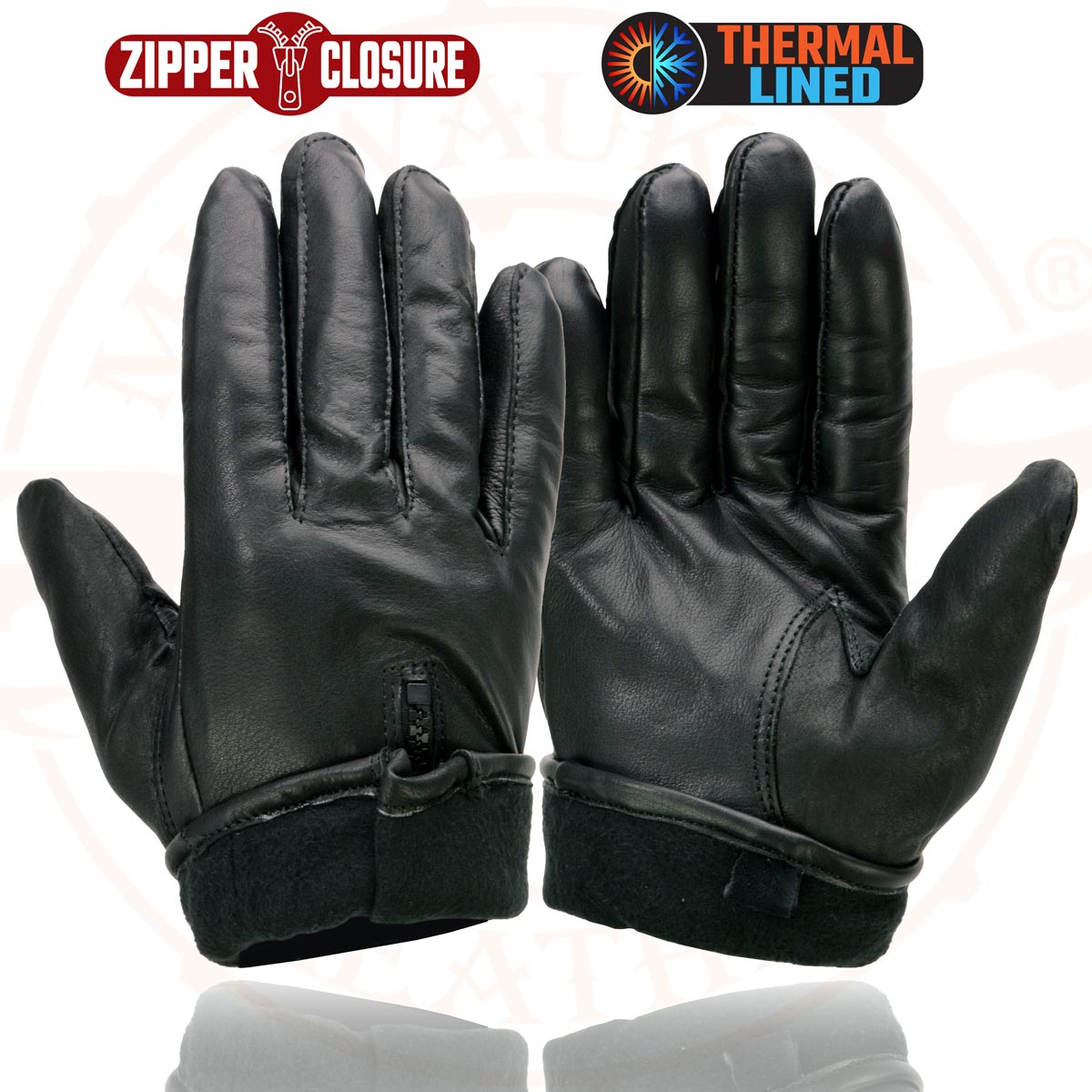 Milwaukee Leather SH226TH Men's Black Thermal Lined Leather Motorcycle Hand - Bild 15 von 64