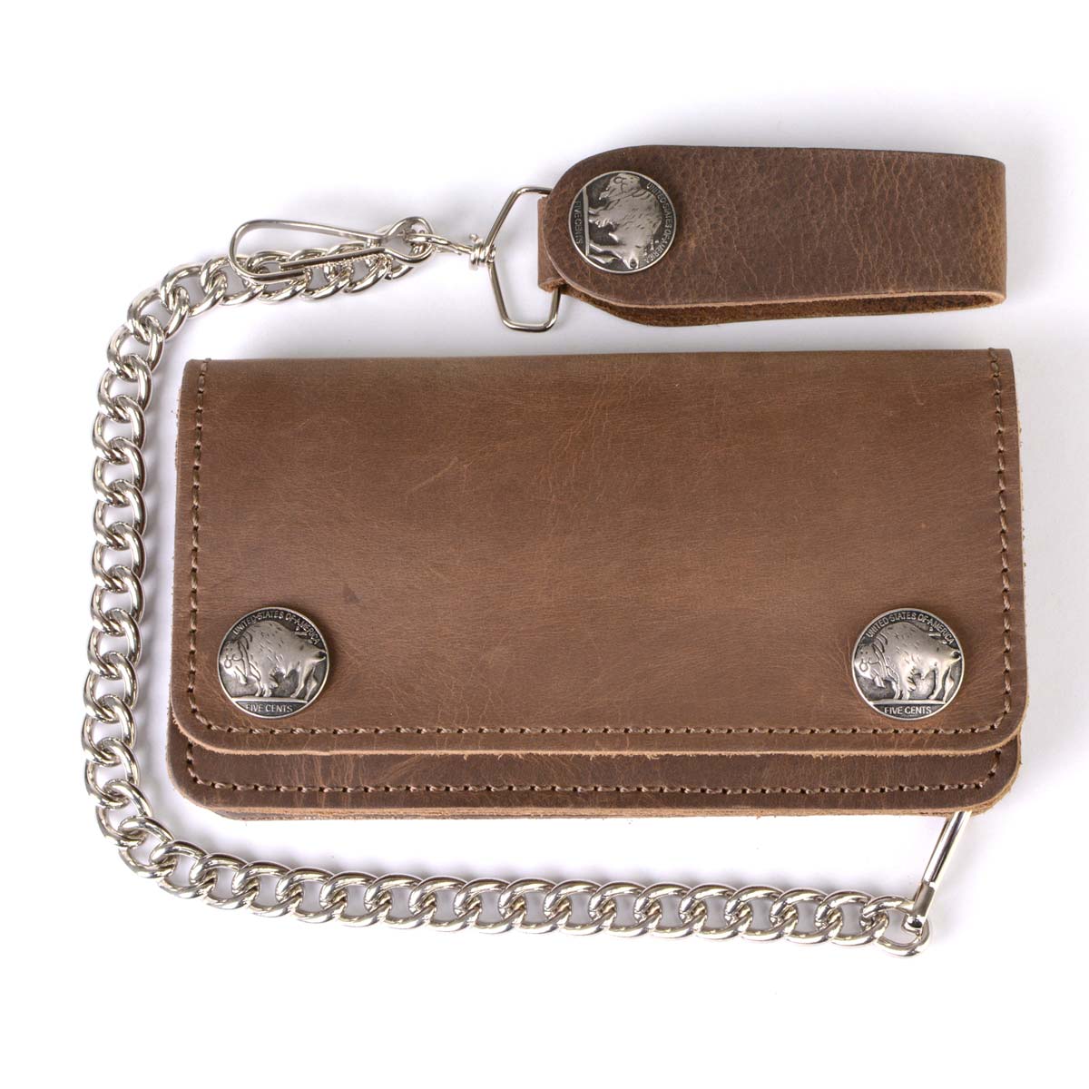 Milwaukee Leather Men's Genuine Leather Bi-Fold Biker Wallets w/ Anti-Theft - Imagen 20 de 234