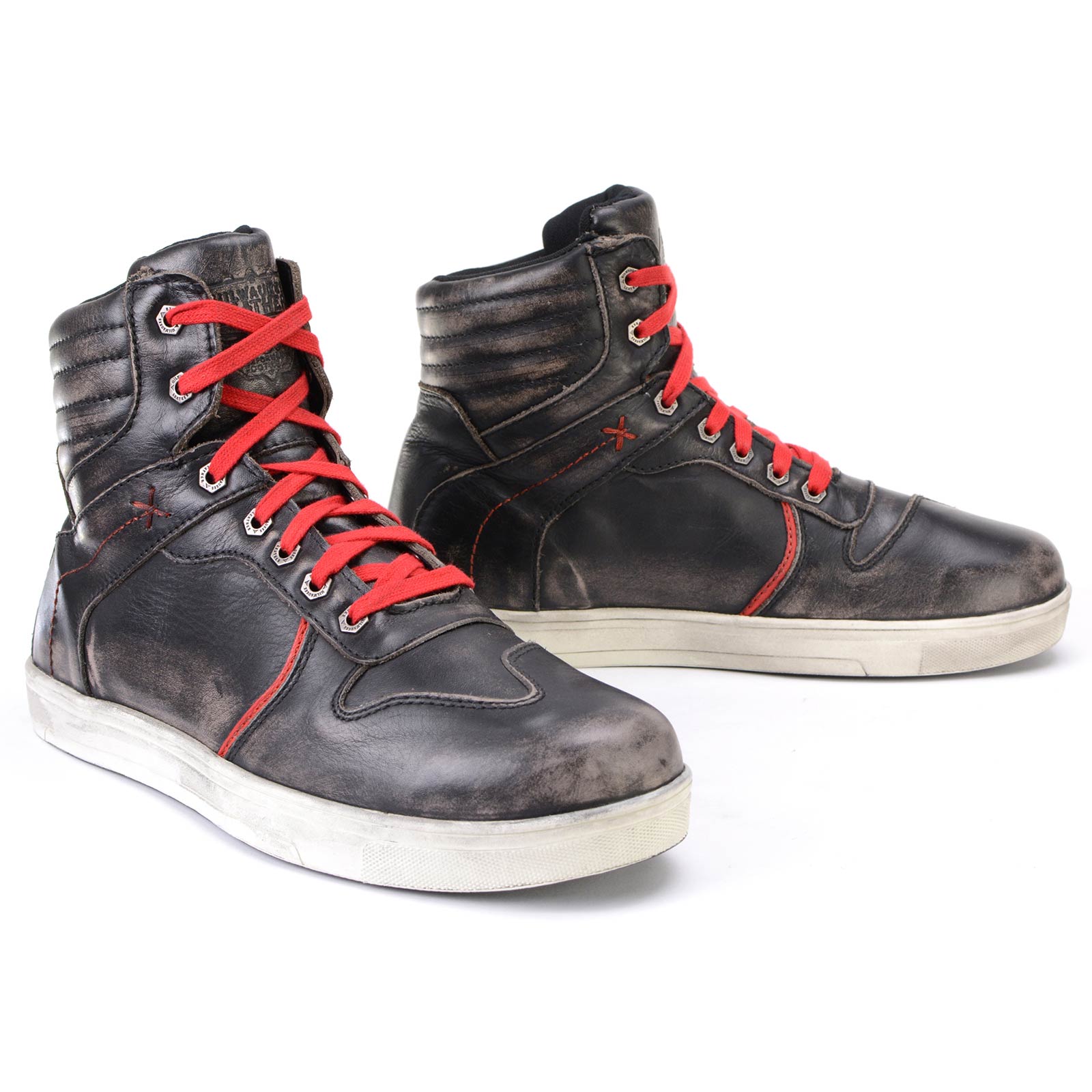 Zapatos informales para montar Milwaukee de cuero reforzados para motociclista callejero para hombre - Imagen 13 de 84