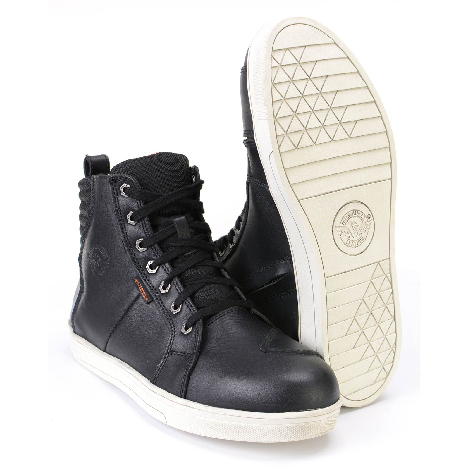 Zapatos informales para montar Milwaukee de cuero reforzados para motociclista callejero para hombre - Imagen 60 de 84