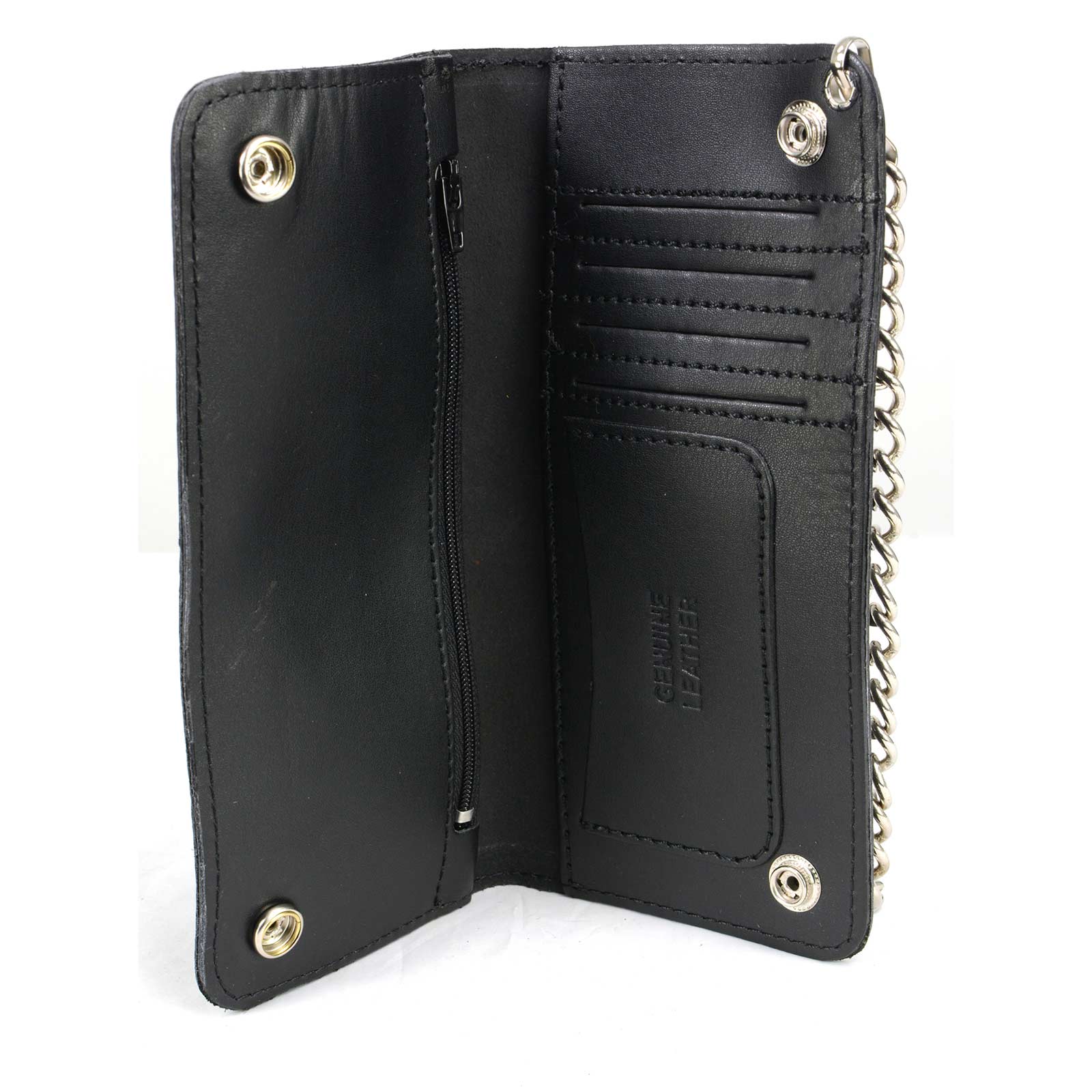 Milwaukee Leather Men's Genuine Leather Bi-Fold Biker Wallets w/ Anti-Theft - Imagen 214 de 234