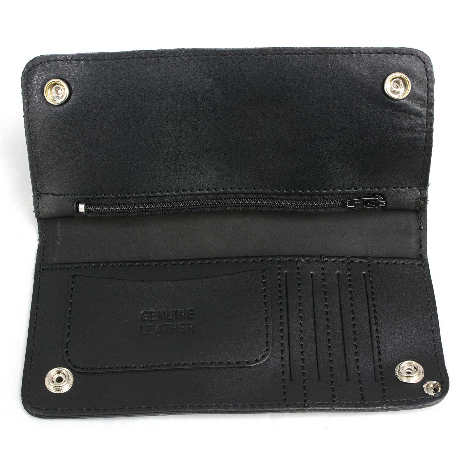 Milwaukee Leather Men's Genuine Leather Bi-Fold Biker Wallets w/ Anti-Theft - Imagen 219 de 234