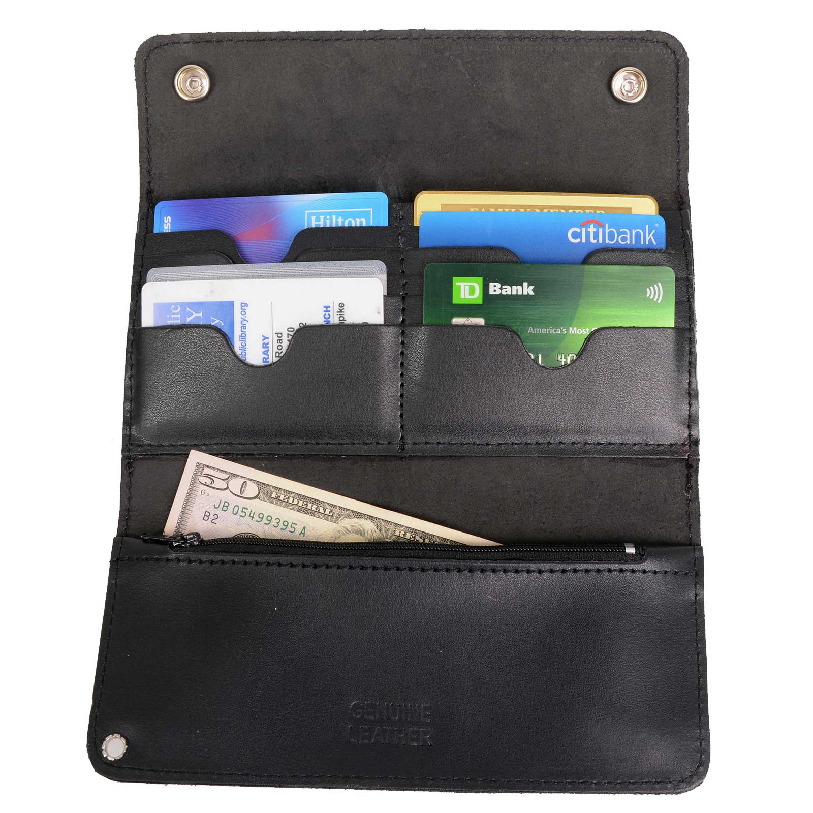 Milwaukee Leather Men's Genuine Leather Bi-Fold Biker Wallets w/ Anti-Theft - Imagen 194 de 234