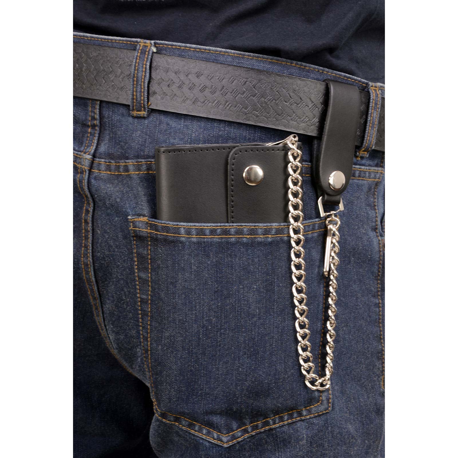 Milwaukee Leather Men's Genuine Leather Bi-Fold Biker Wallets w/ Anti-Theft - Imagen 189 de 234