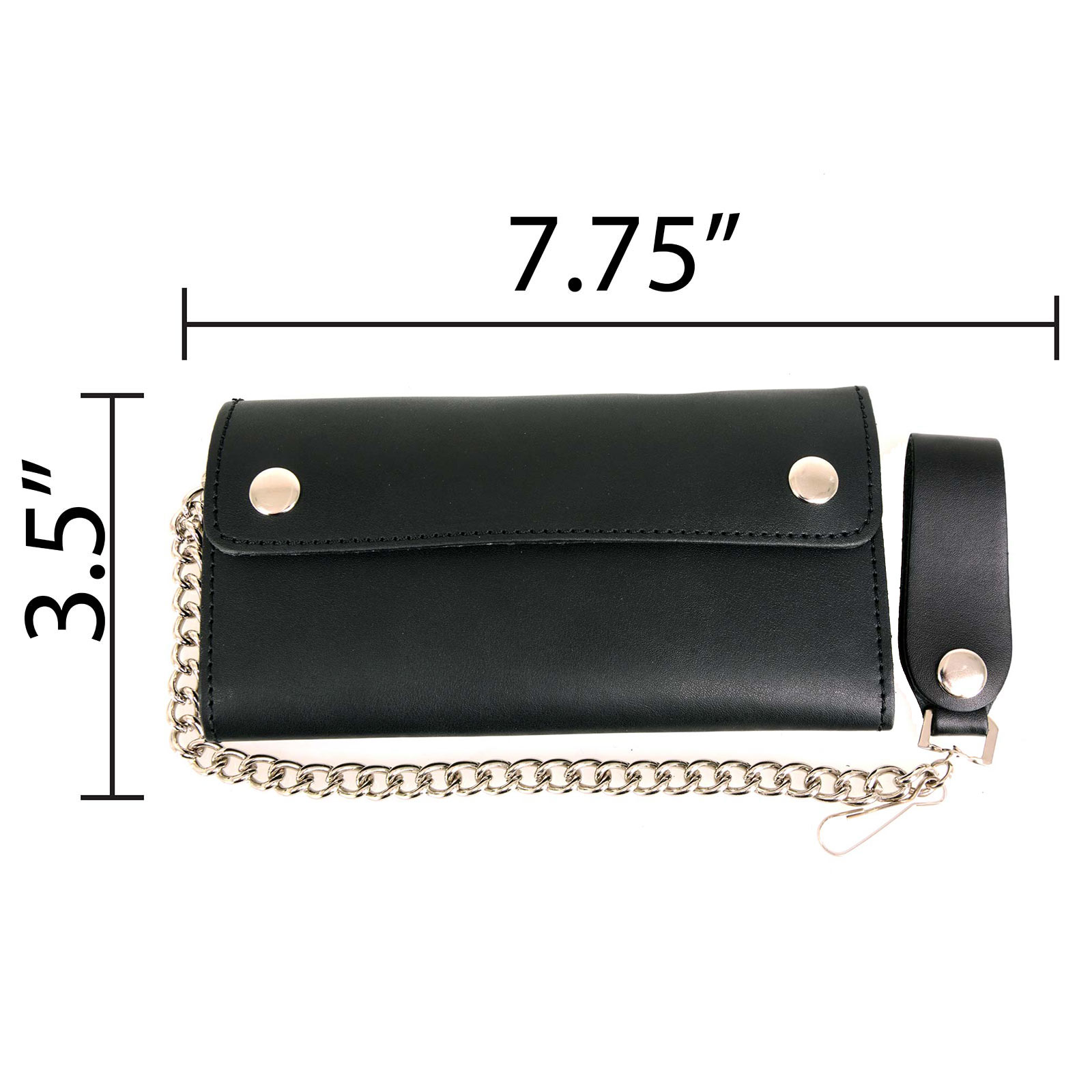 Milwaukee Leather Men's Genuine Leather Bi-Fold Biker Wallets w/ Anti-Theft - Imagen 190 de 234