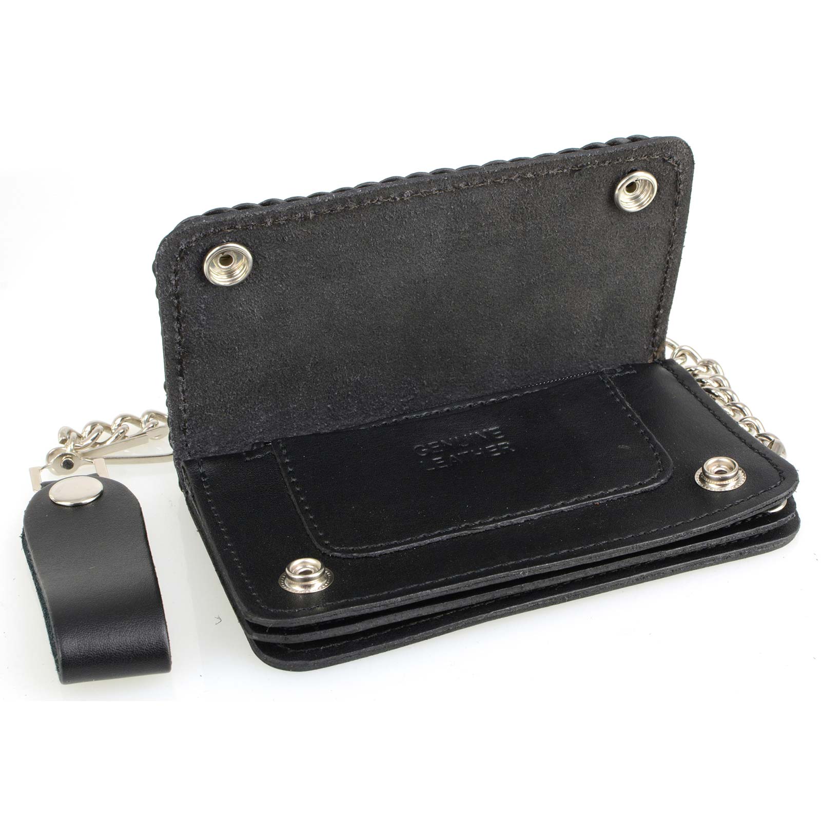 Milwaukee Leather Men's Genuine Leather Bi-Fold Biker Wallets w/ Anti-Theft - Imagen 19 de 234
