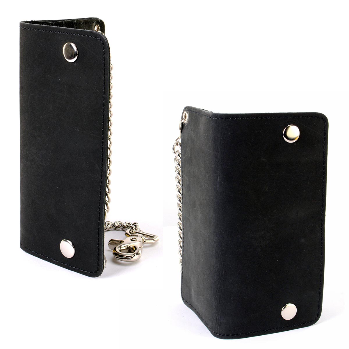 Milwaukee Leather Men's Genuine Leather Bi-Fold Biker Wallets w/ Anti-Theft - Imagen 180 de 234