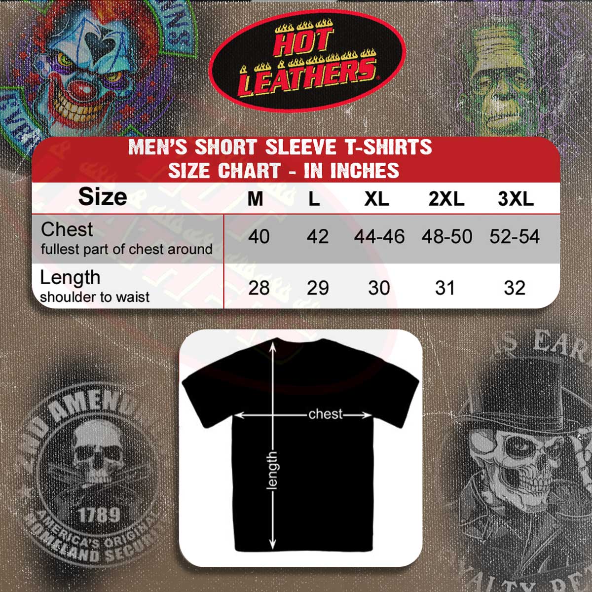 Camiseta Hot Leathers GMS1126 para hombre 'Ride or Die Saloon' carbón - Imagen 4 de 9