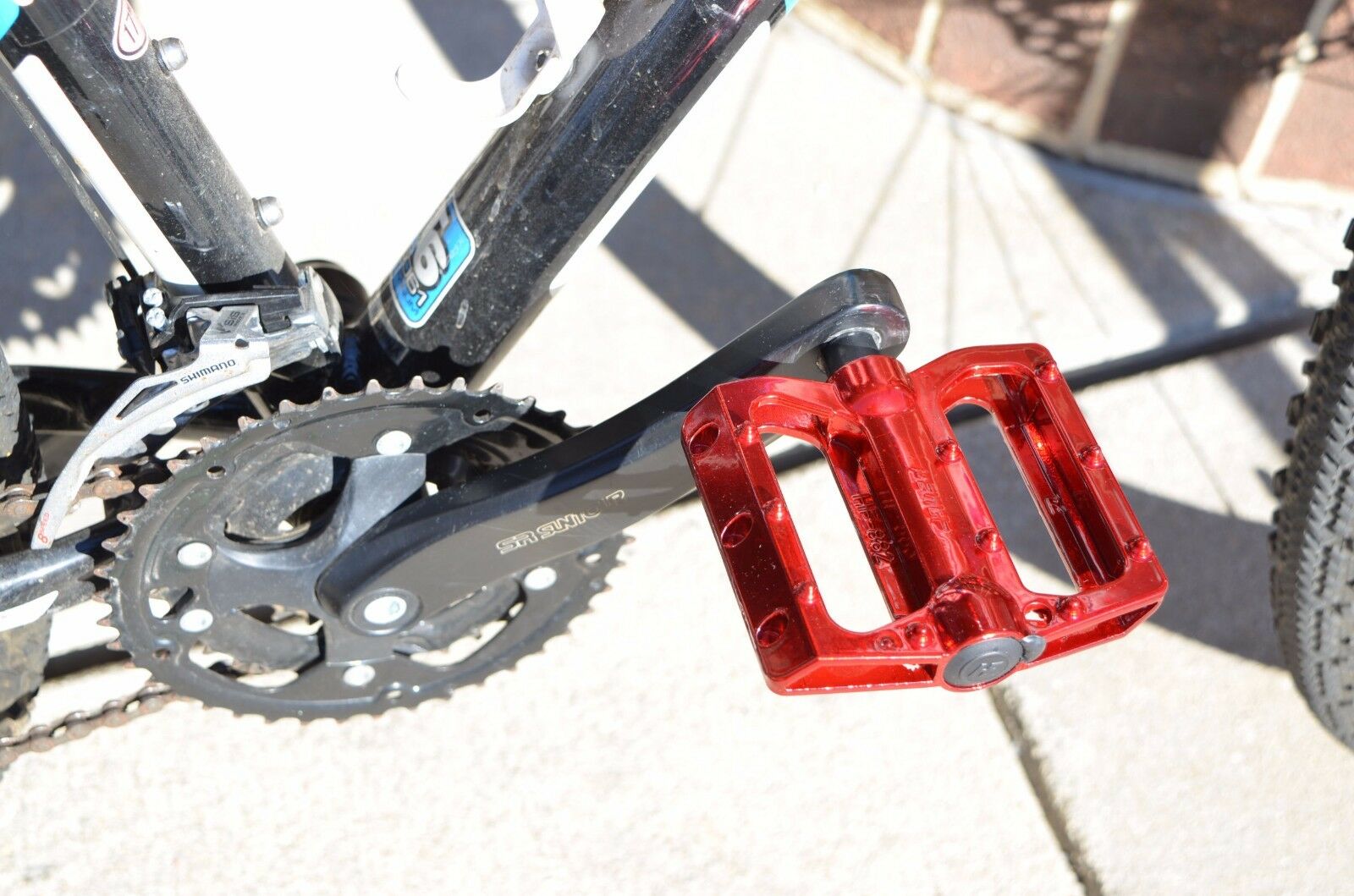 aluminum Big Foot Bike Pedals Road MTB BMX Aluminum Alloy Flat Platform 9//16/"