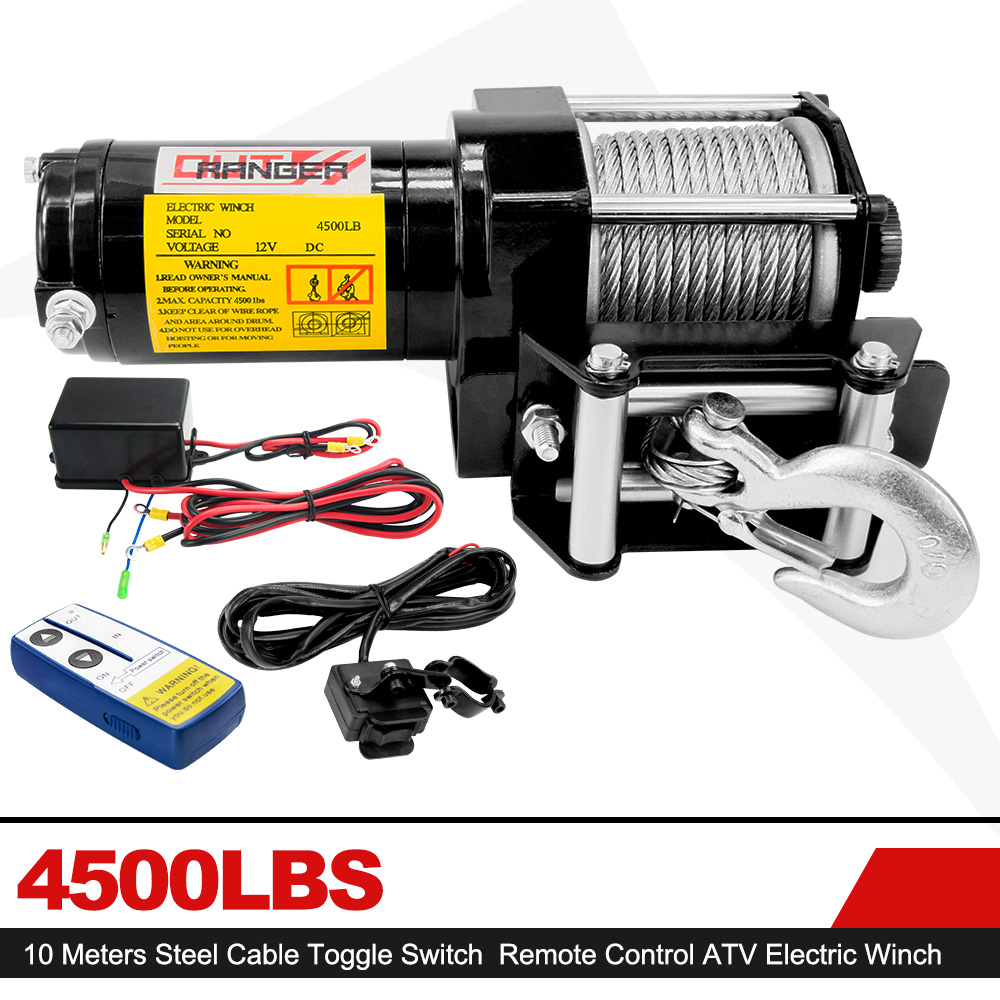Offroad 4500LB Winch ATV UTE 12V Electric Remote Waterproof Boat Steel
