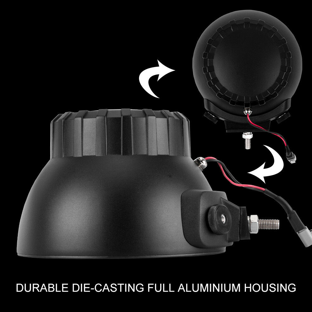 Pair 9 inch 100W SPOT HID Driving Lights Xenon Off Road Spotlights 12V