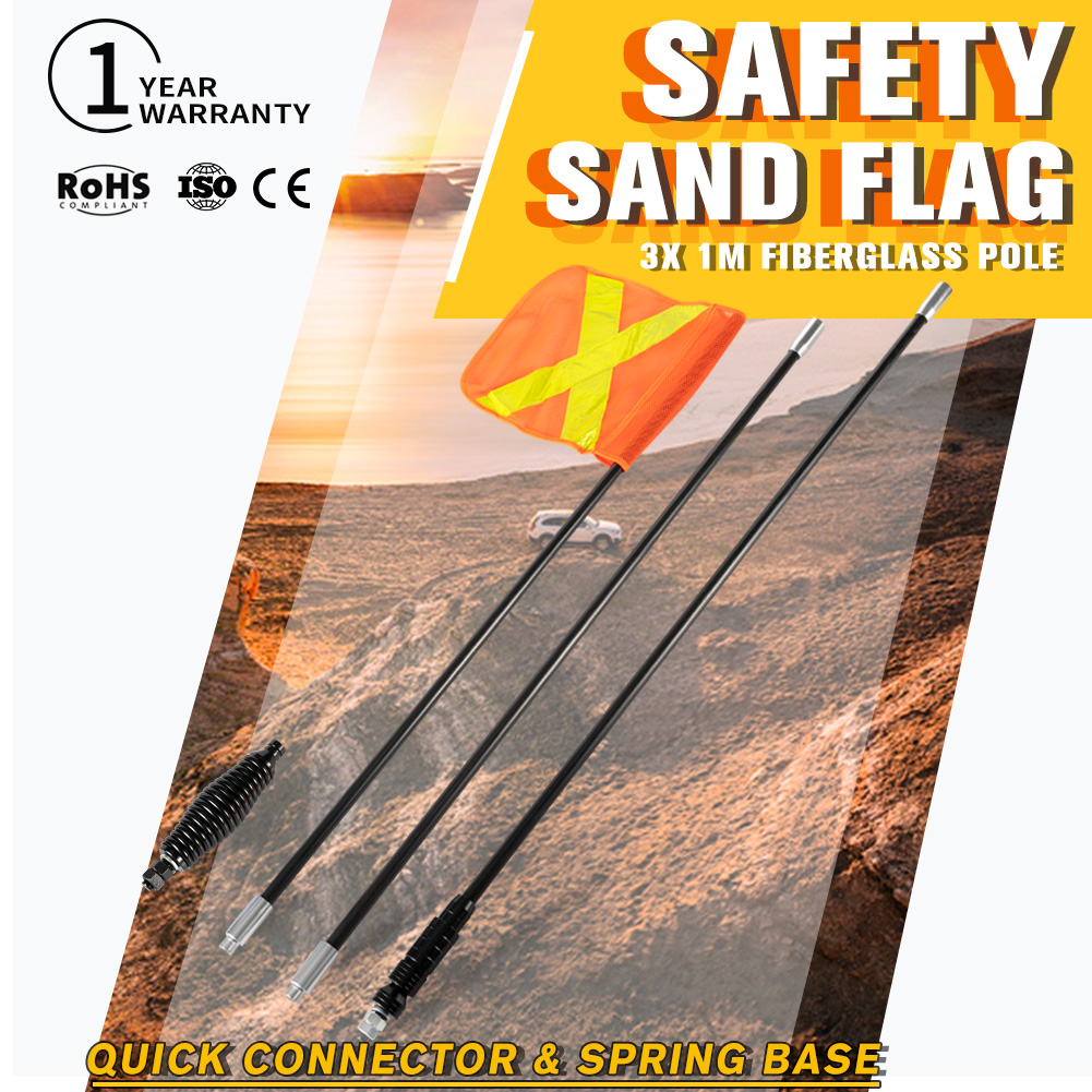 3M Sand Flag 4x4 4WD Off Road Recovery Simpson Desert Safety Flag Touring eBay