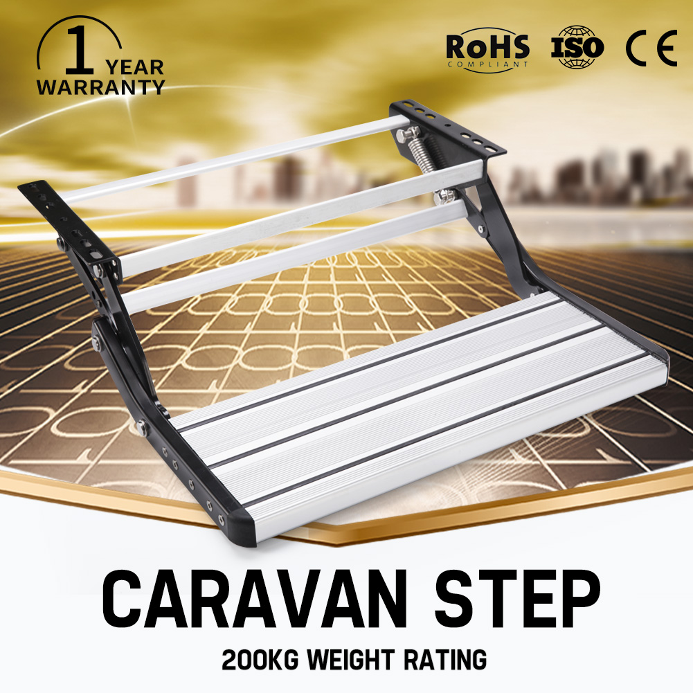 Caravan Step Single Stage Pull Out RV PARTS ACCESSORIES STEPS 200KG