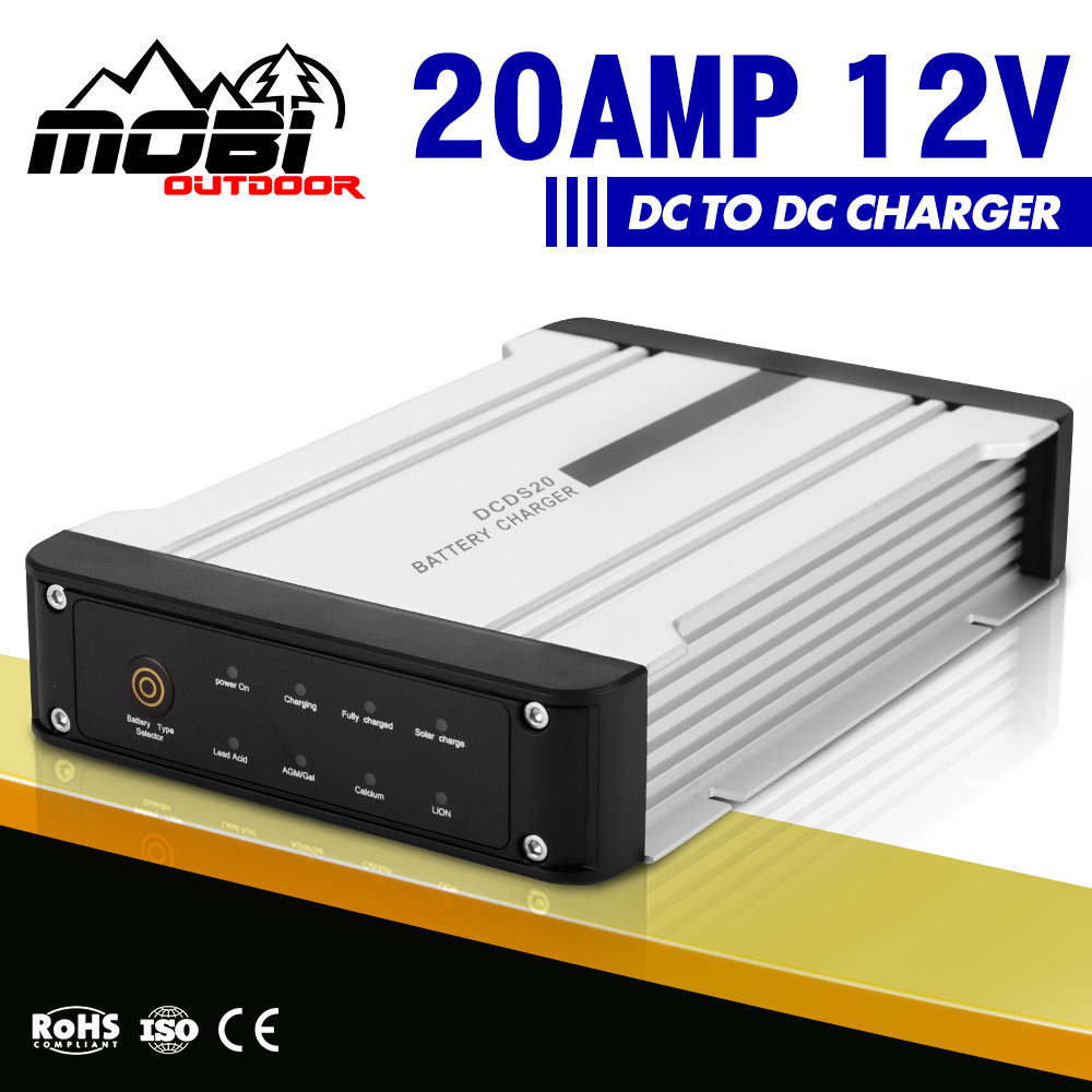 MOBI 20A DC to DC Battery Charger MPPT Dual Battery System Kit Solar Lithium 12V eBay