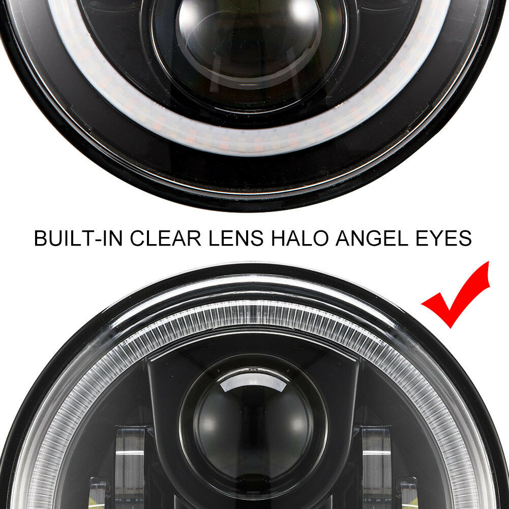 Pair 100W 7 inch CREE LED Headlights ADR Approved For Jeep Wrangler TJ